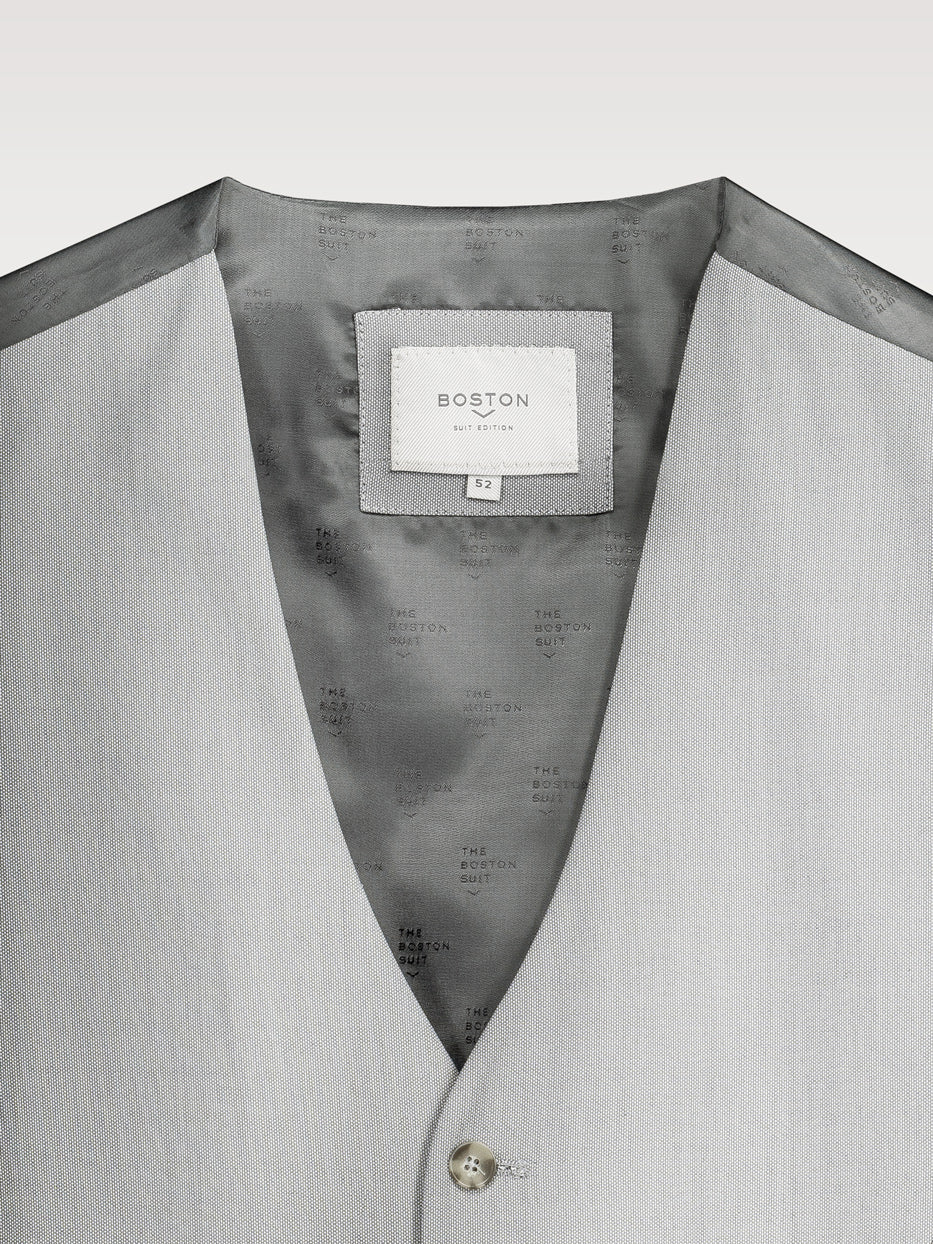 Chaleco traje slim fit falso liso