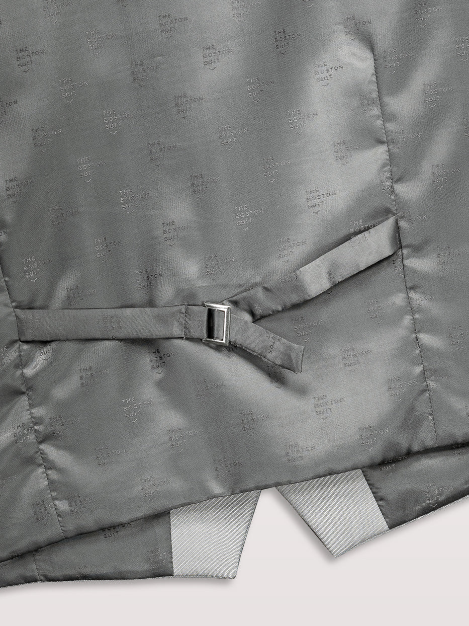 Chaleco traje slim fit falso liso