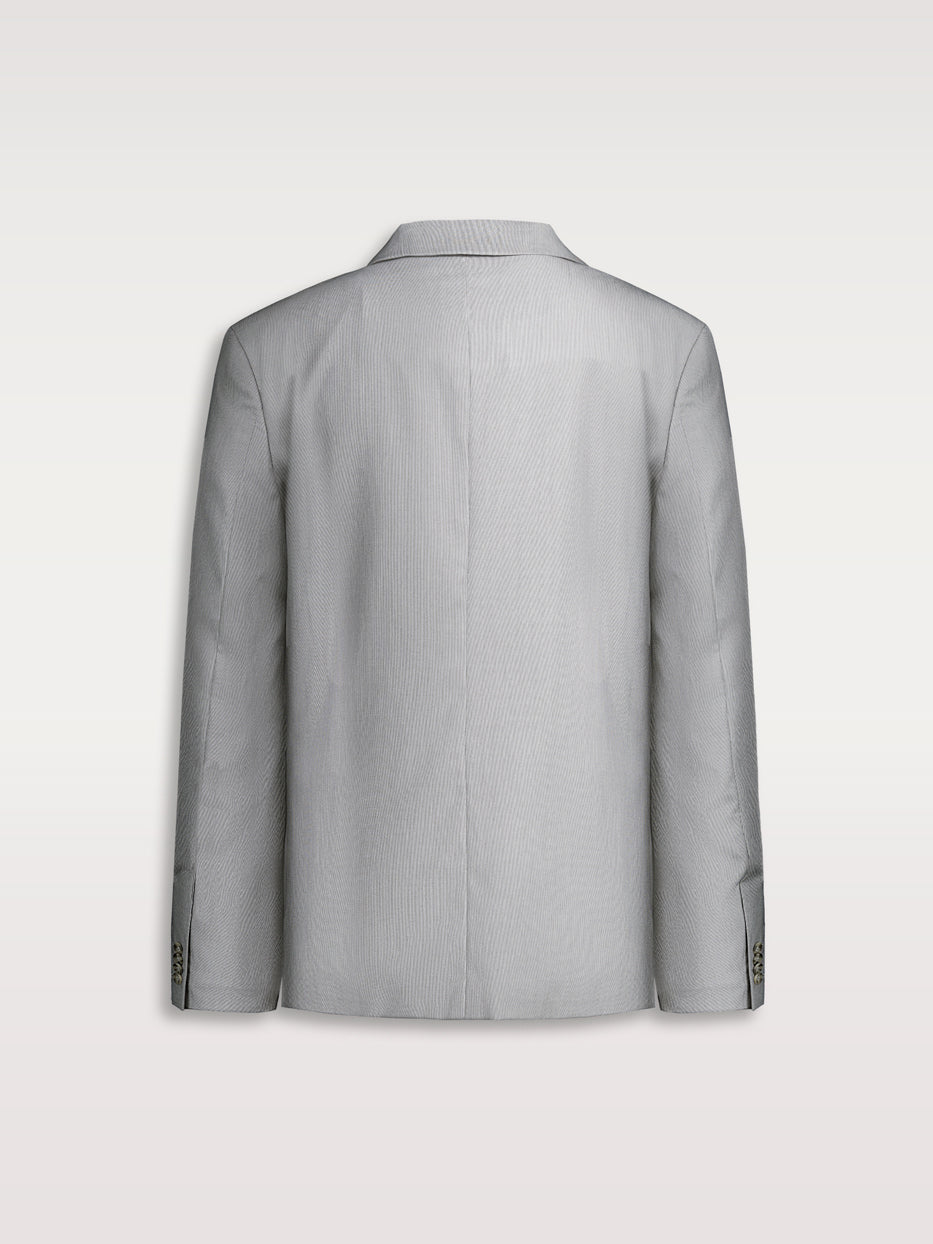 Americana traje slim fit falso liso