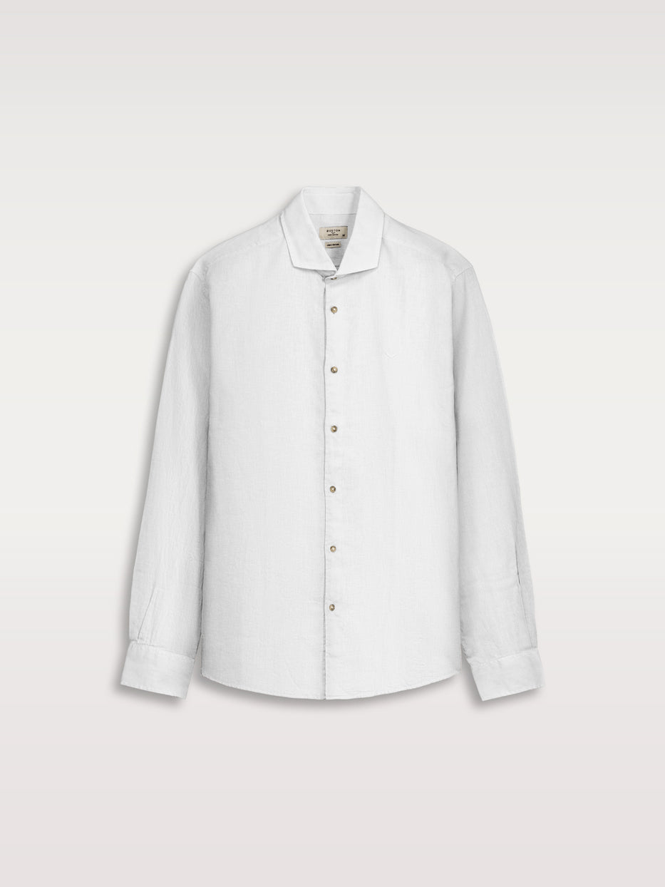 Camisa regular fit lino