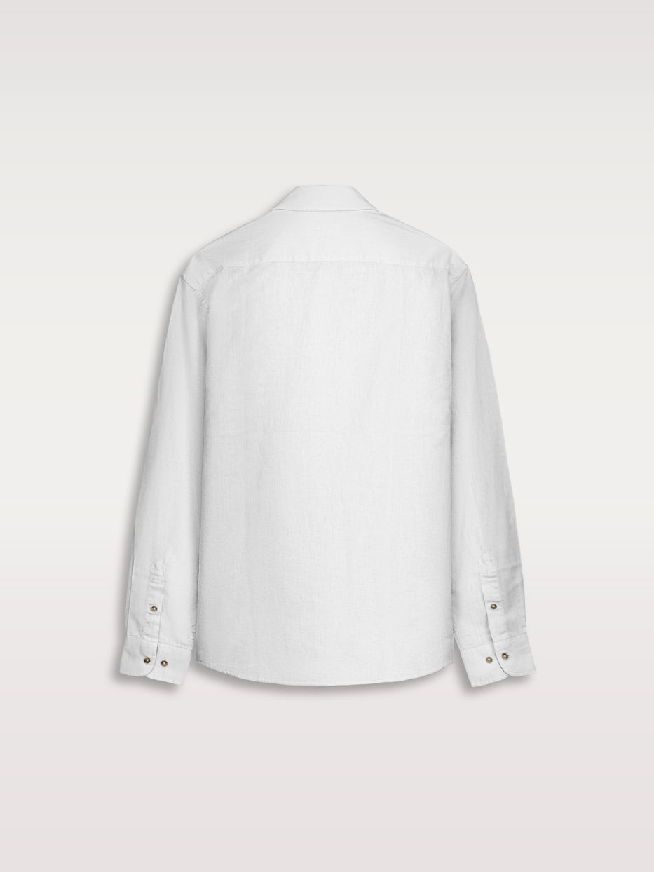 Camisa regular fit lino
