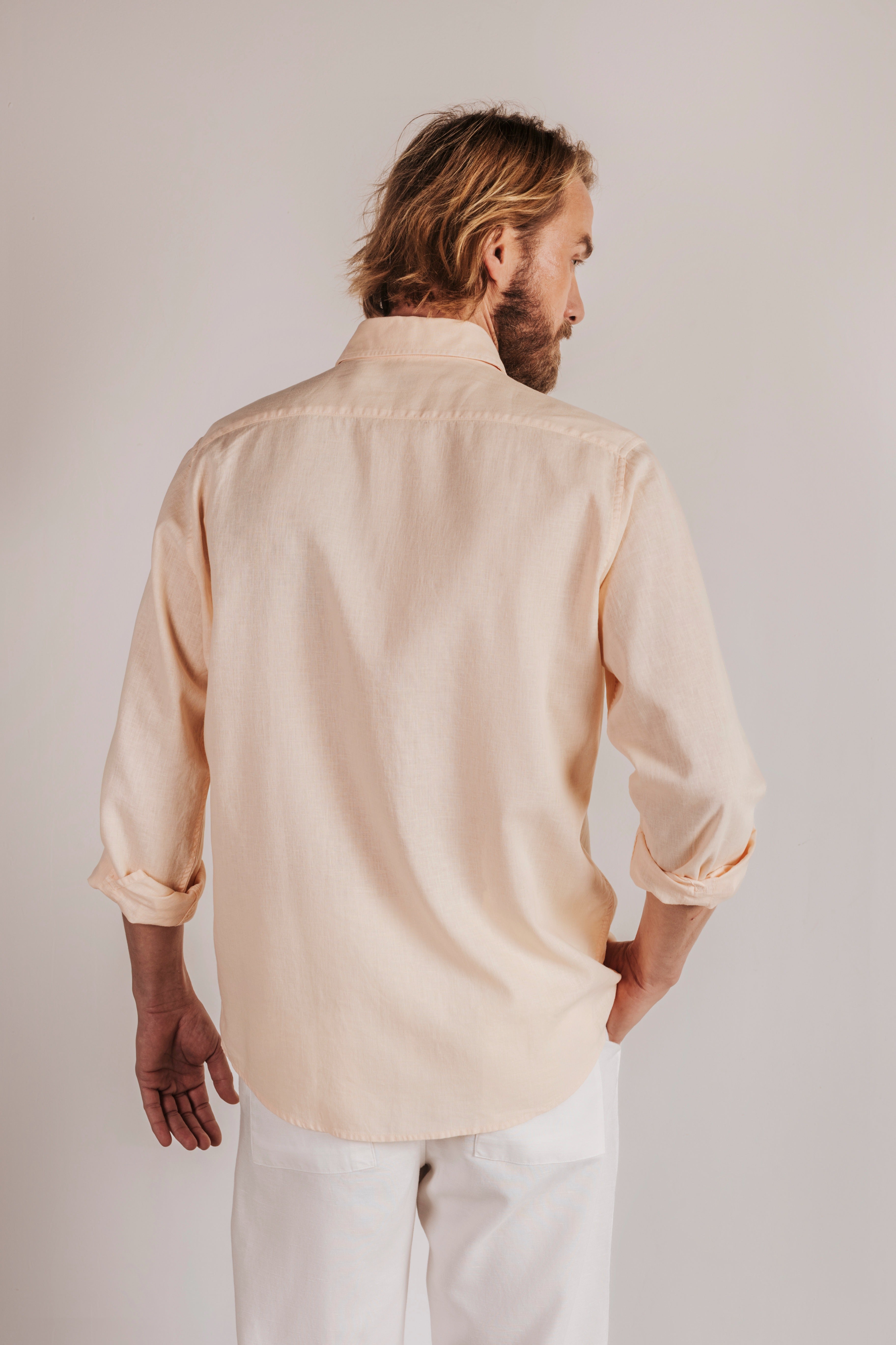 Camisa regular fit lino