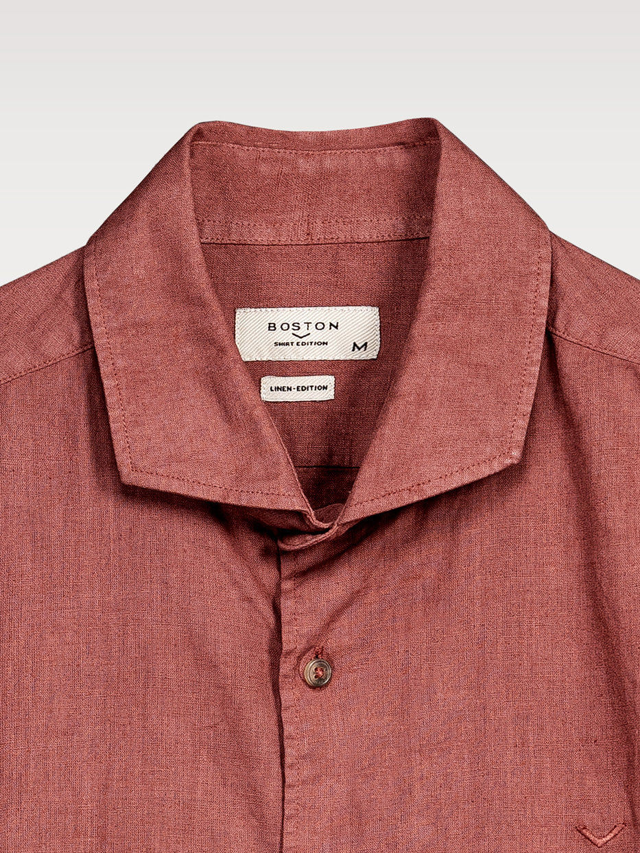 Camisa regular fit lino
