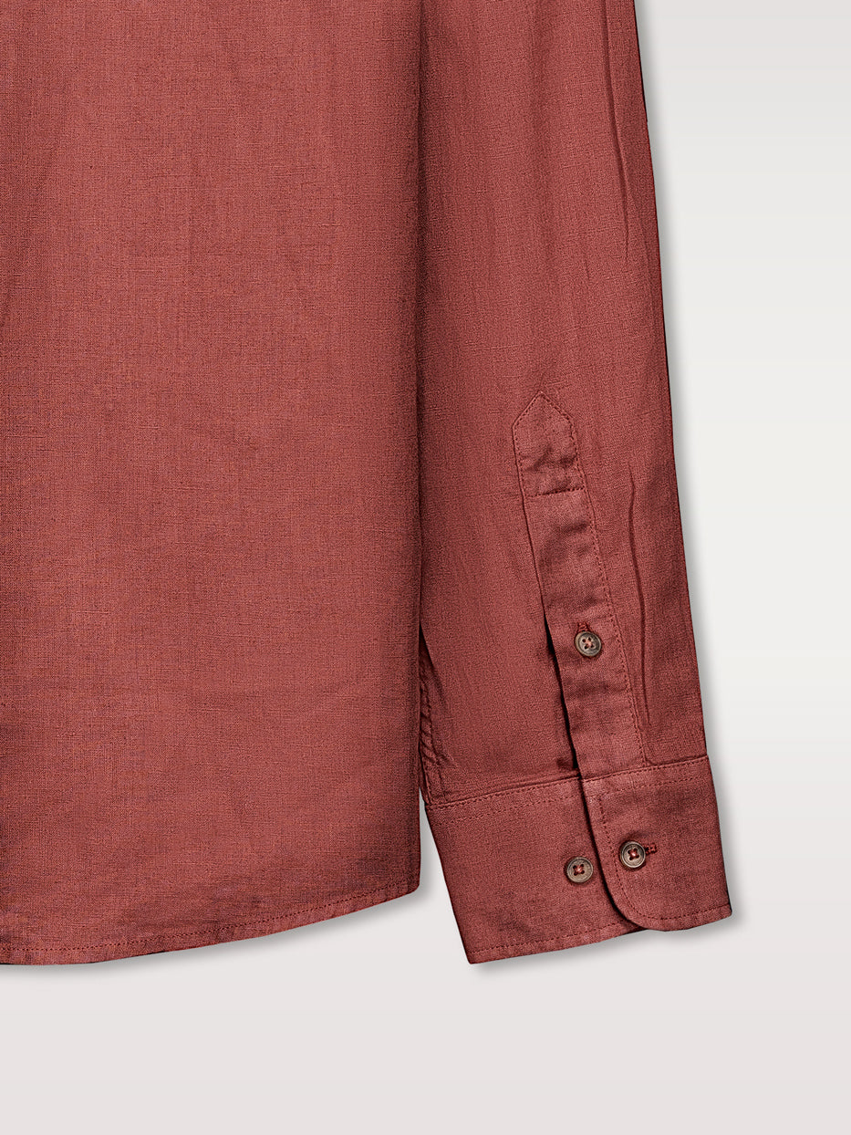 Camisa regular fit lino