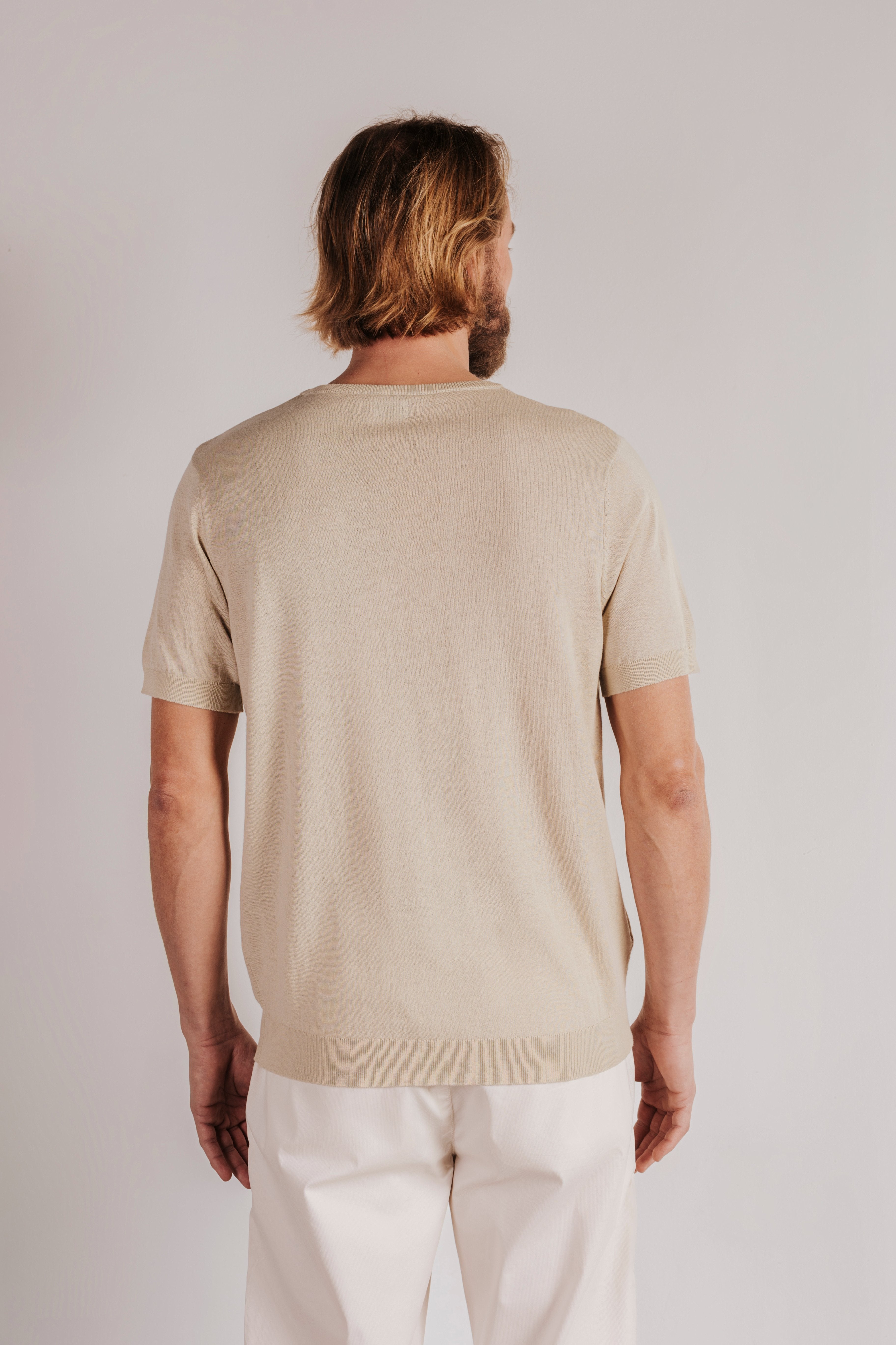 Camiseta manga corta tricot
