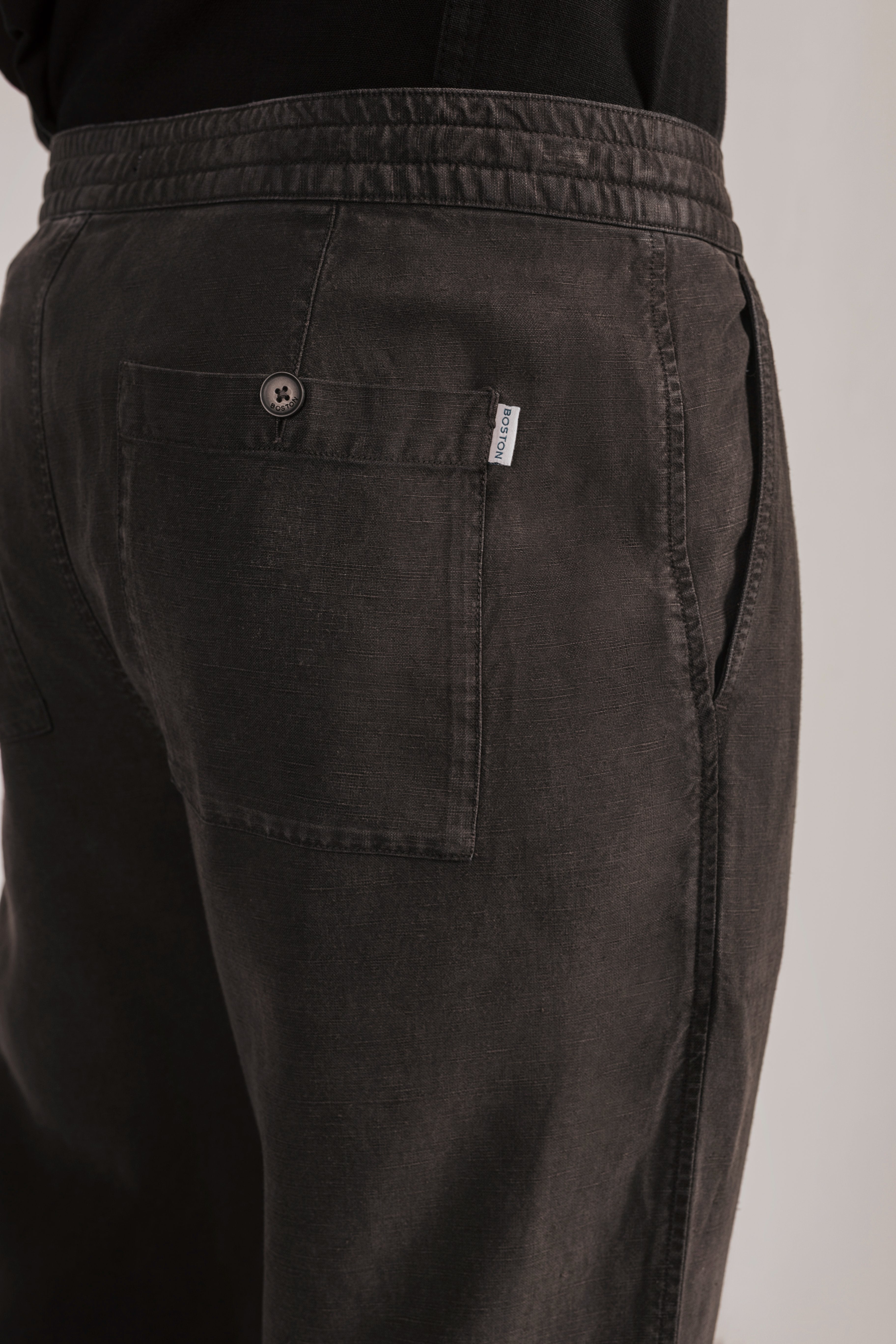 Pantalón lino recto