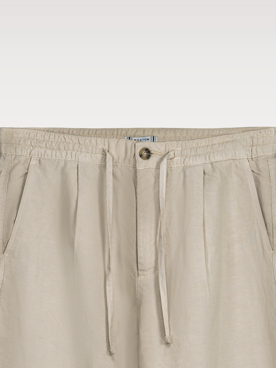 Pantalón lino recto