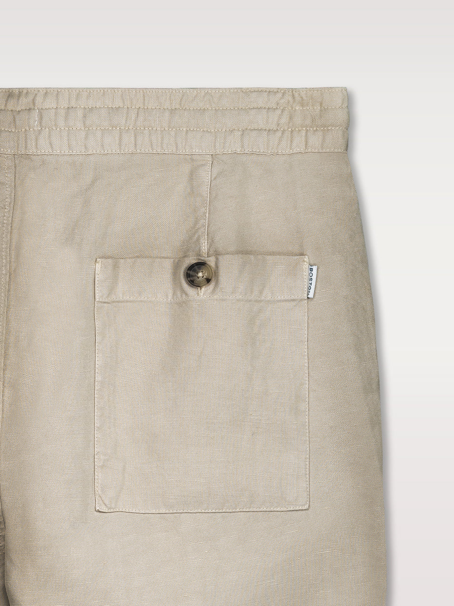 Pantalón lino recto