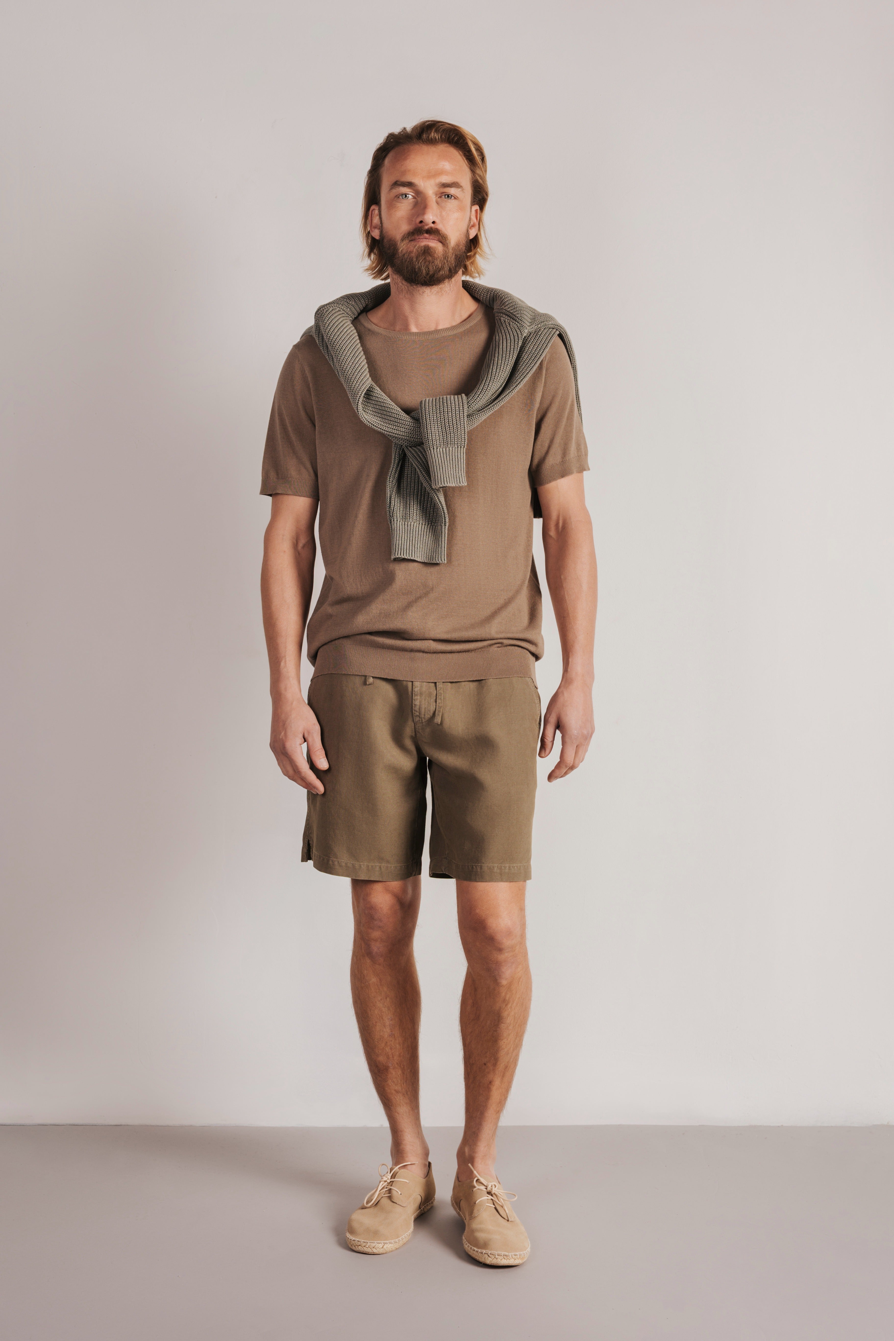 Bermuda linen jogger