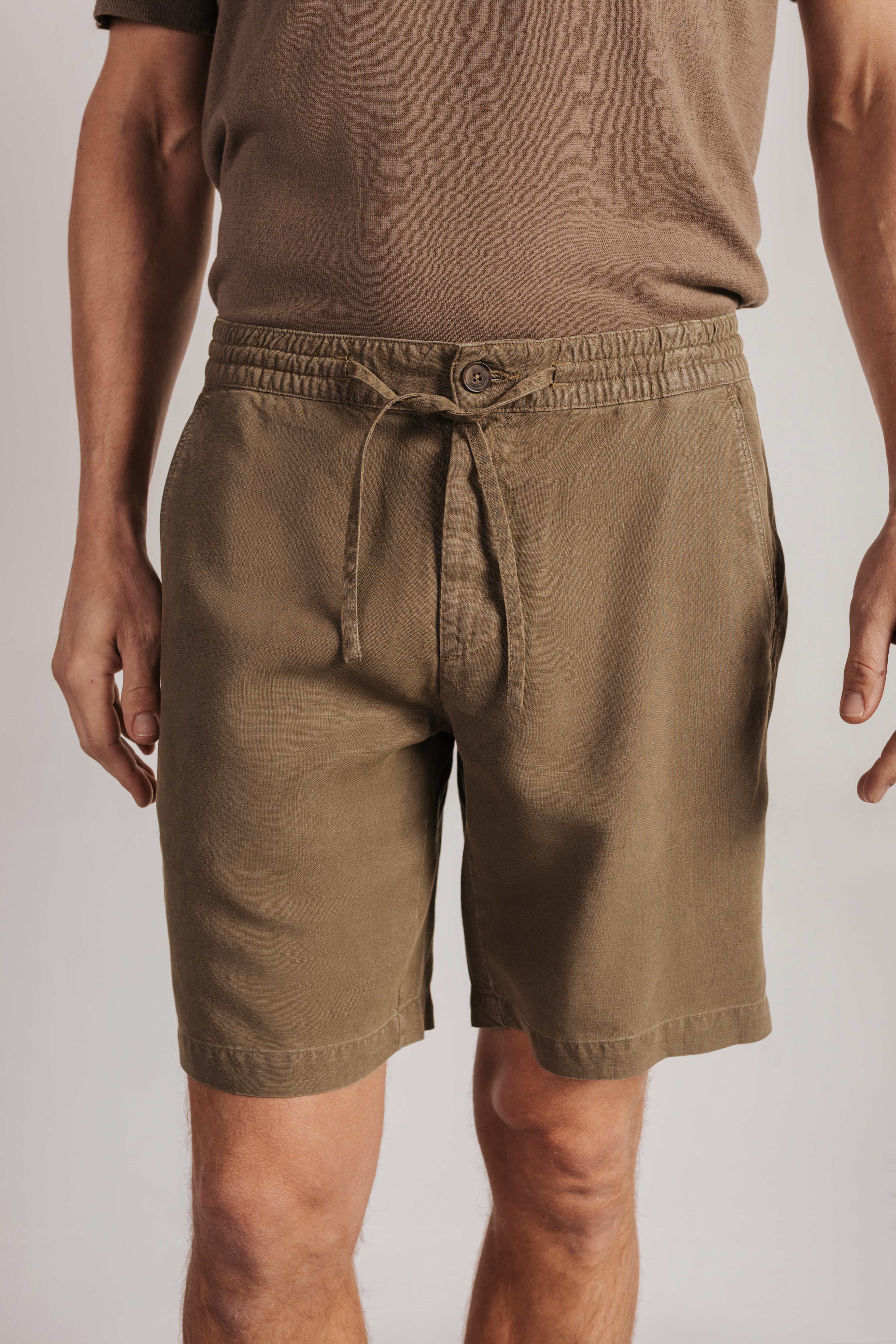 Bermuda linen jogger