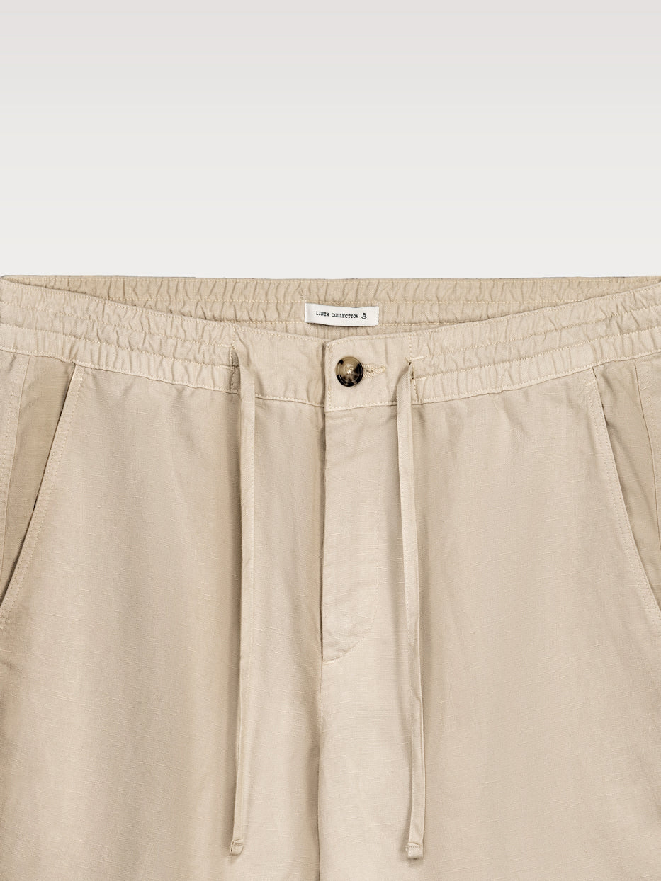 Bermuda linen jogger