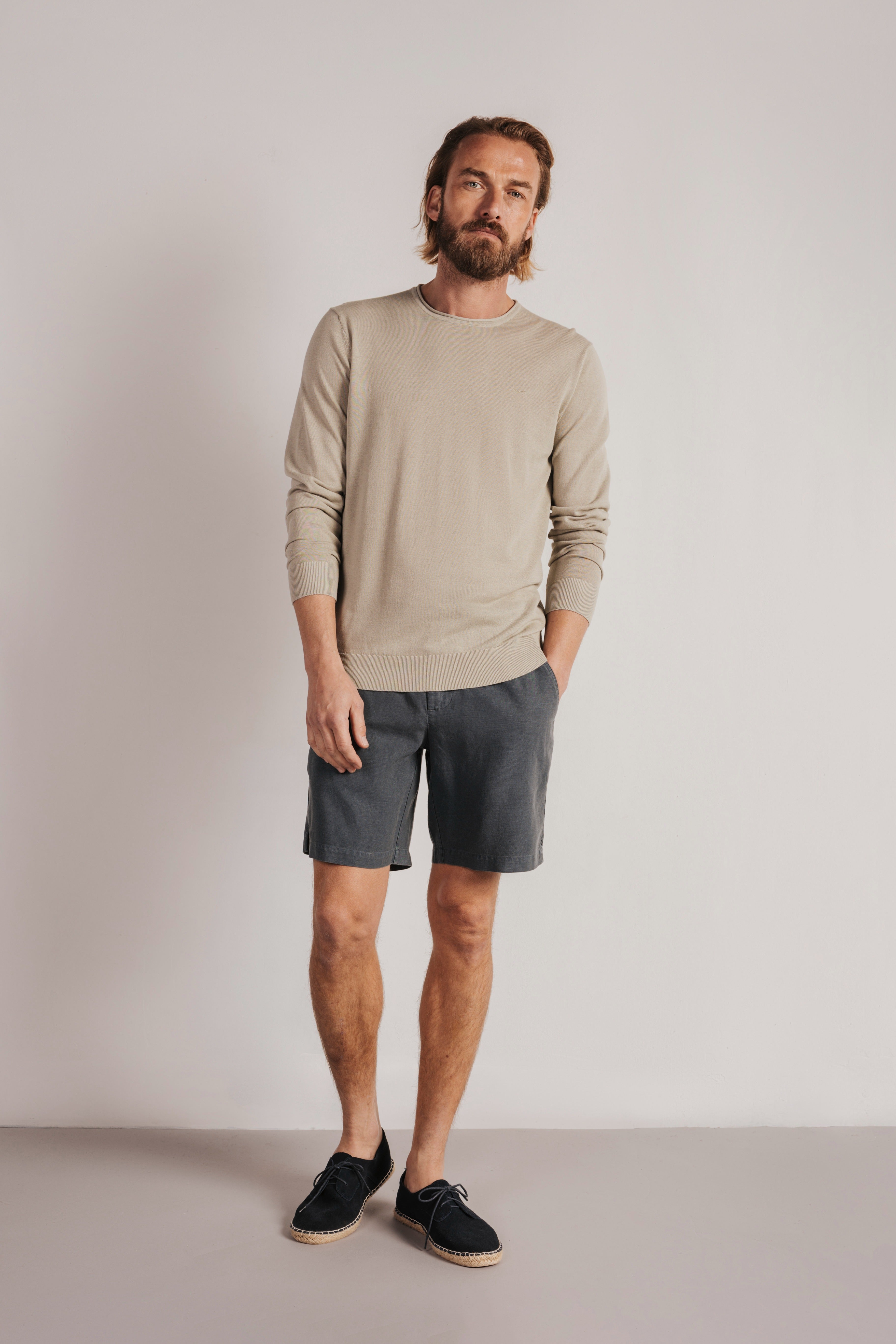 Bermuda linen jogger