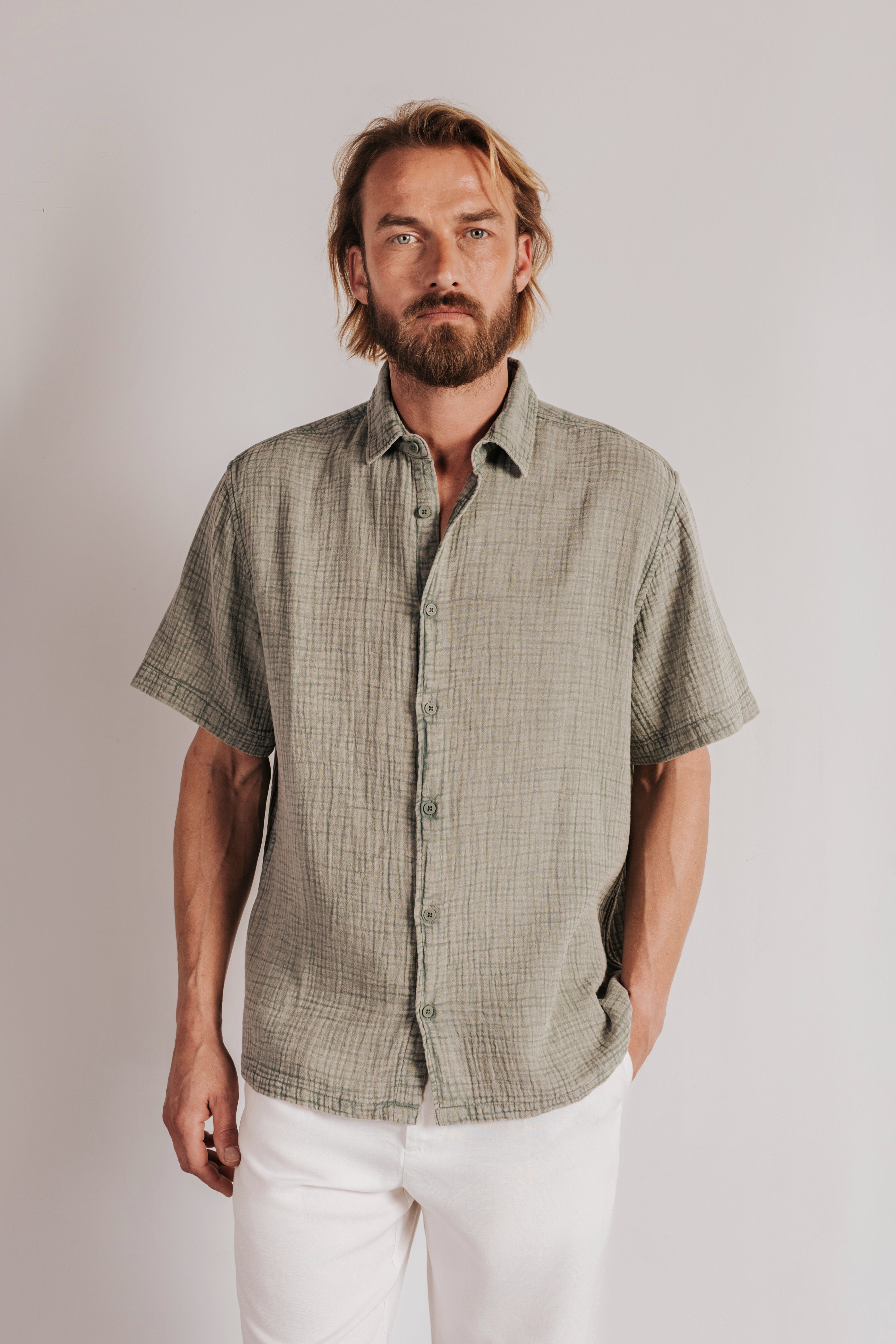 Camisa algodón bambula