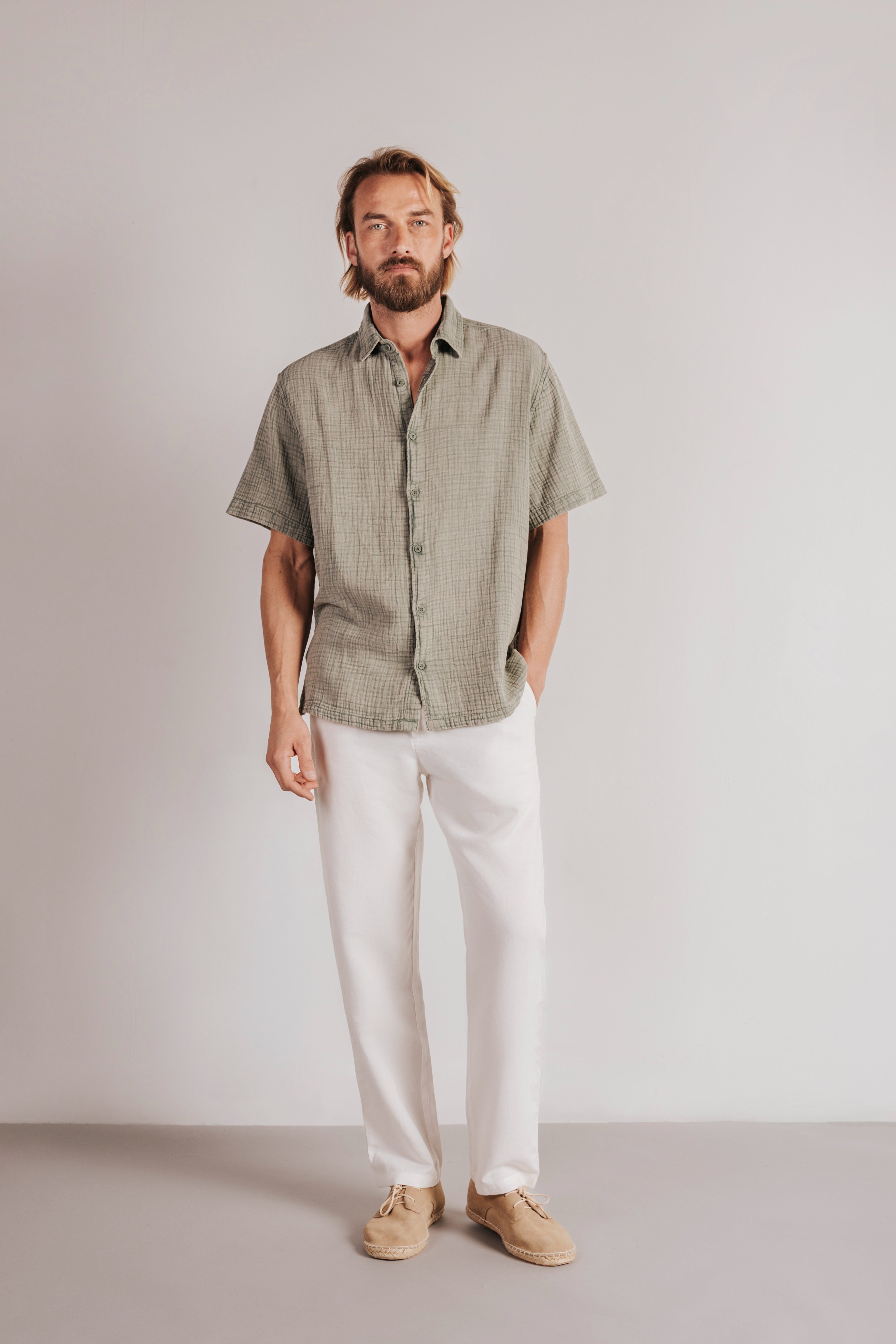 Camisa algodón bambula