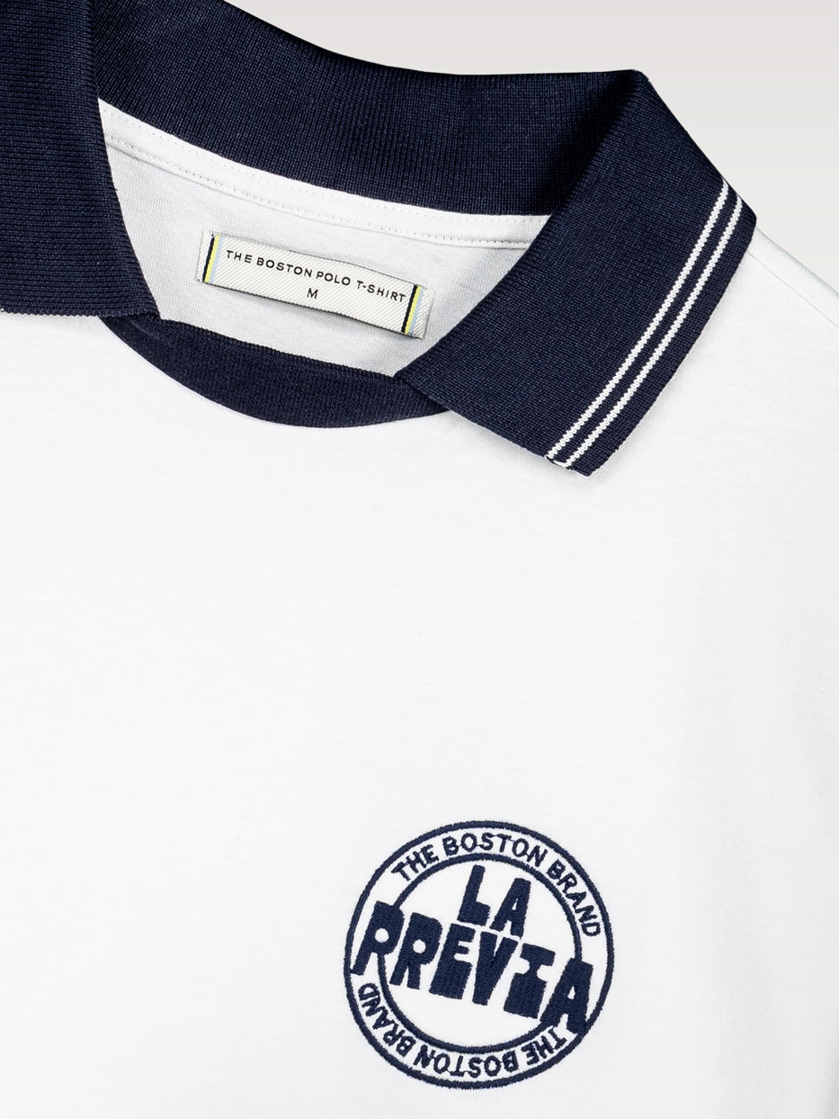 Polo retro bordado fútbol