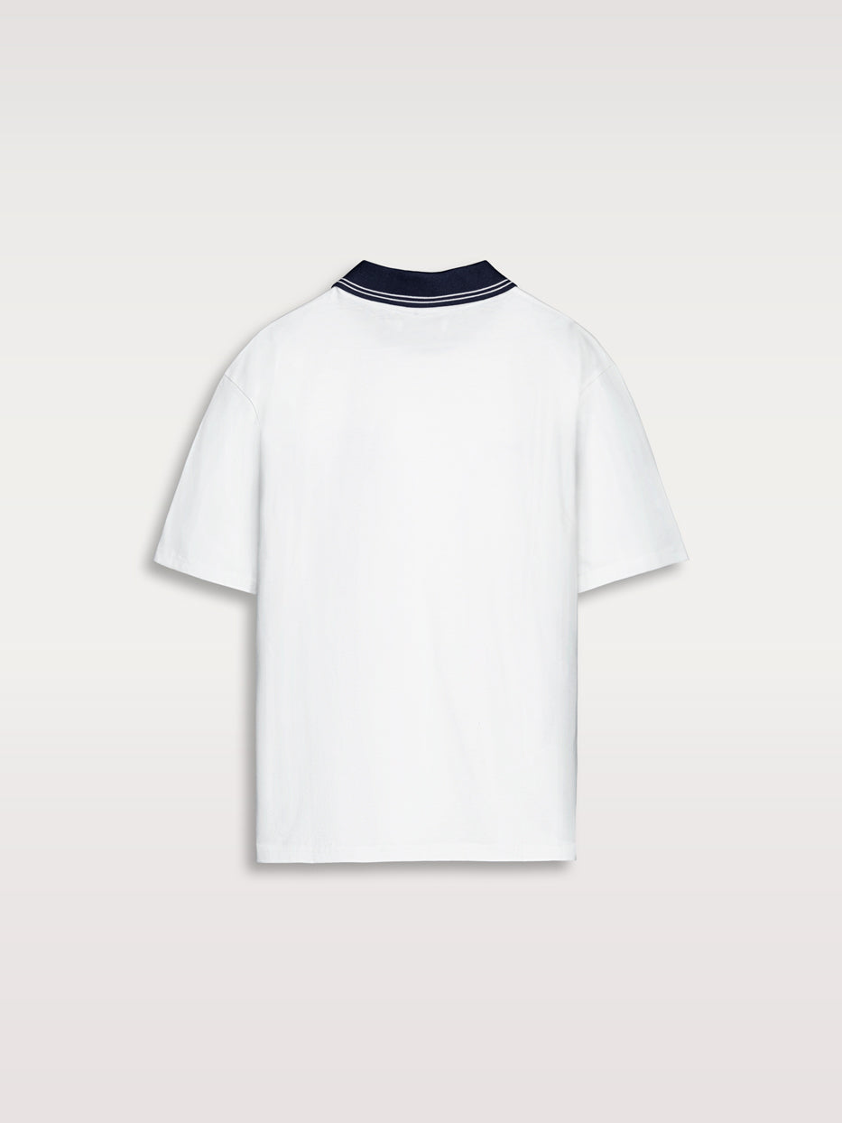 Polo retro bordado fútbol