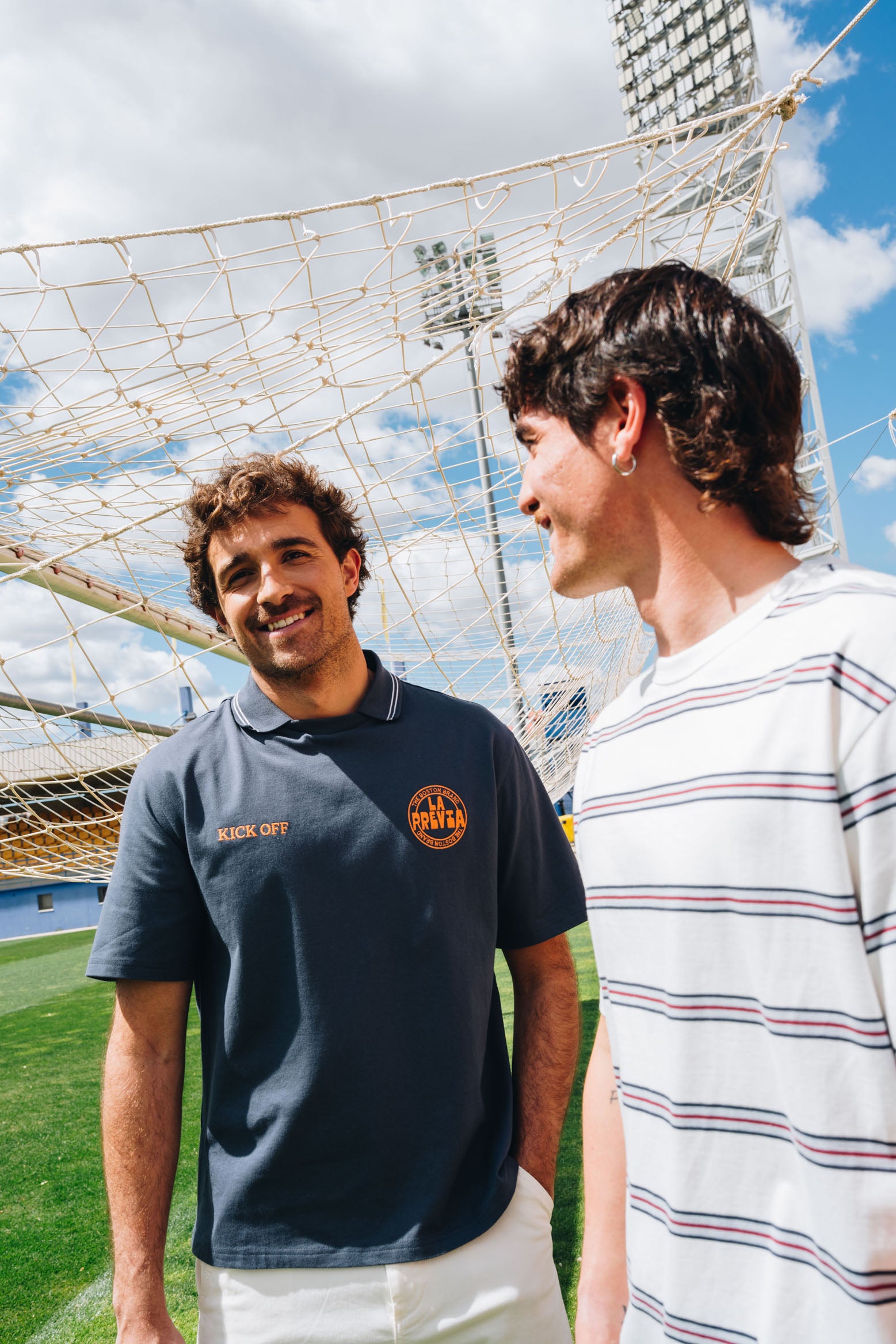 Polo retro bordado fútbol