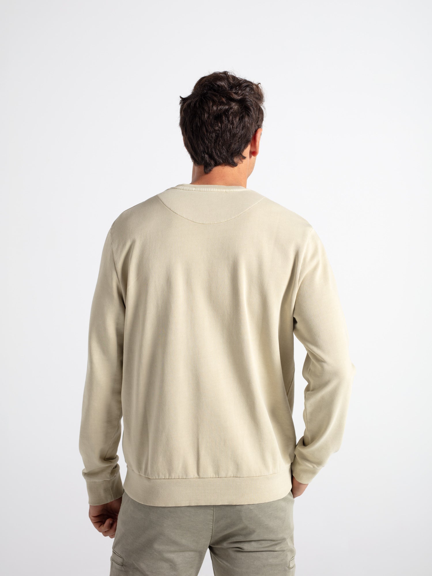 Cotton sweatshirt with the slogan "Life is good"