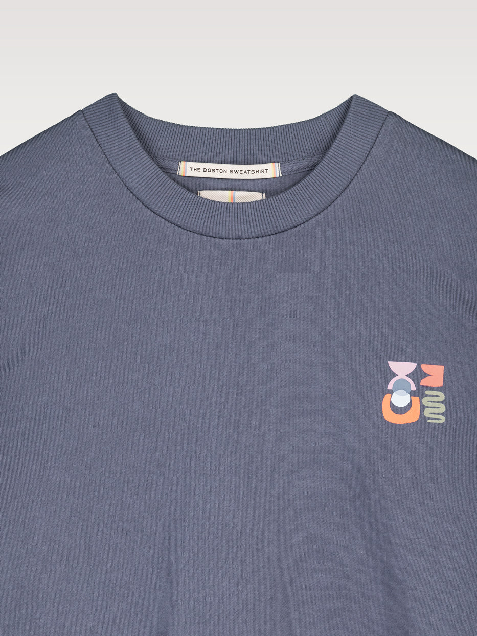 Sudadera oversize print abstracto