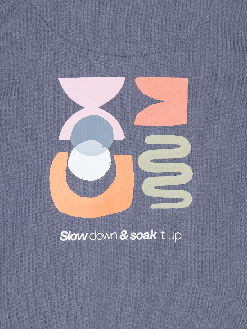 Sudadera oversize print abstracto