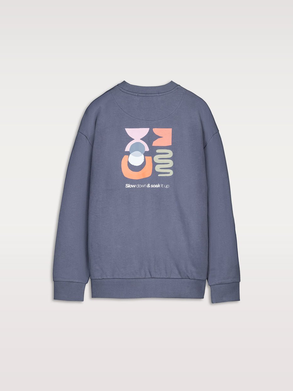 Sudadera oversize print abstracto