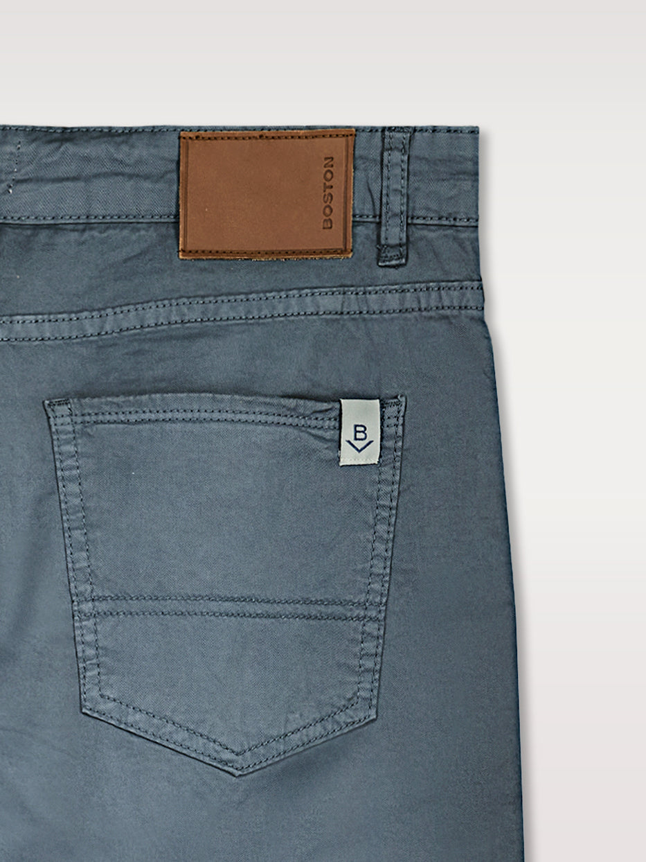Cropped fine-knit trousers