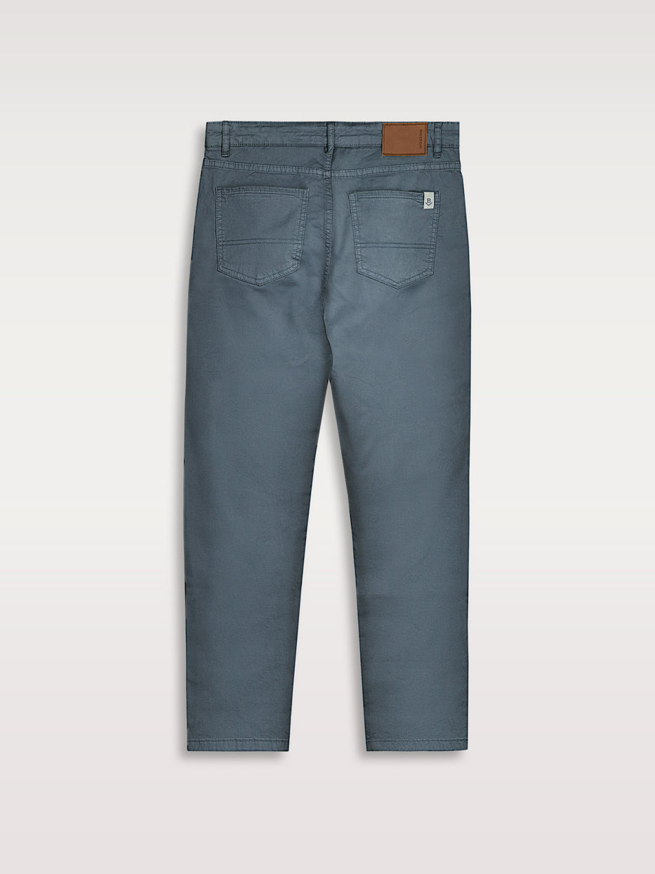 Cropped fine-knit trousers