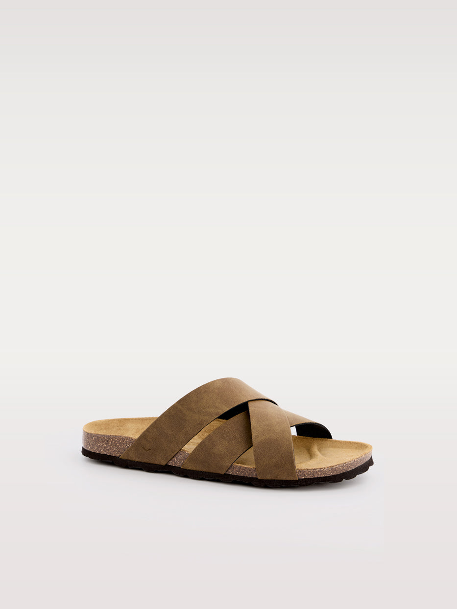 Triple-strap sandal