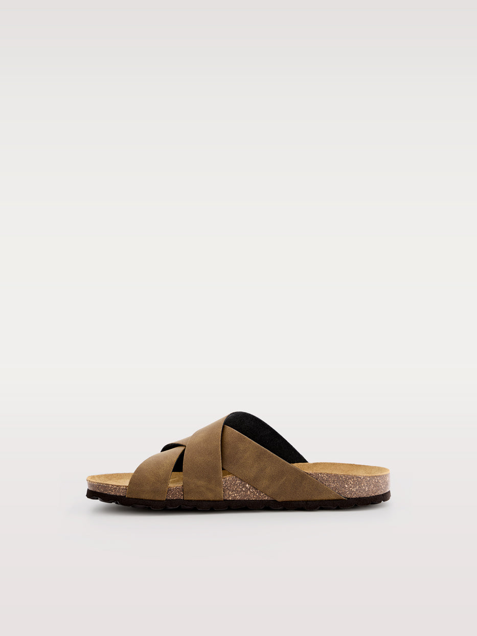 Triple-strap sandal