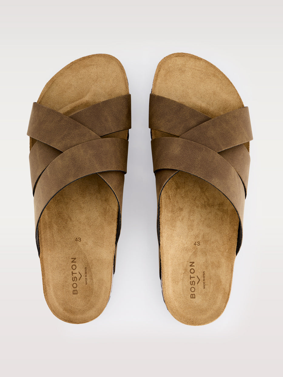 Triple-strap sandal