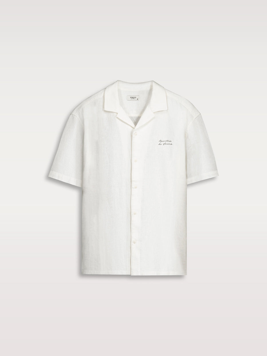 Camisa manga corta print espalda