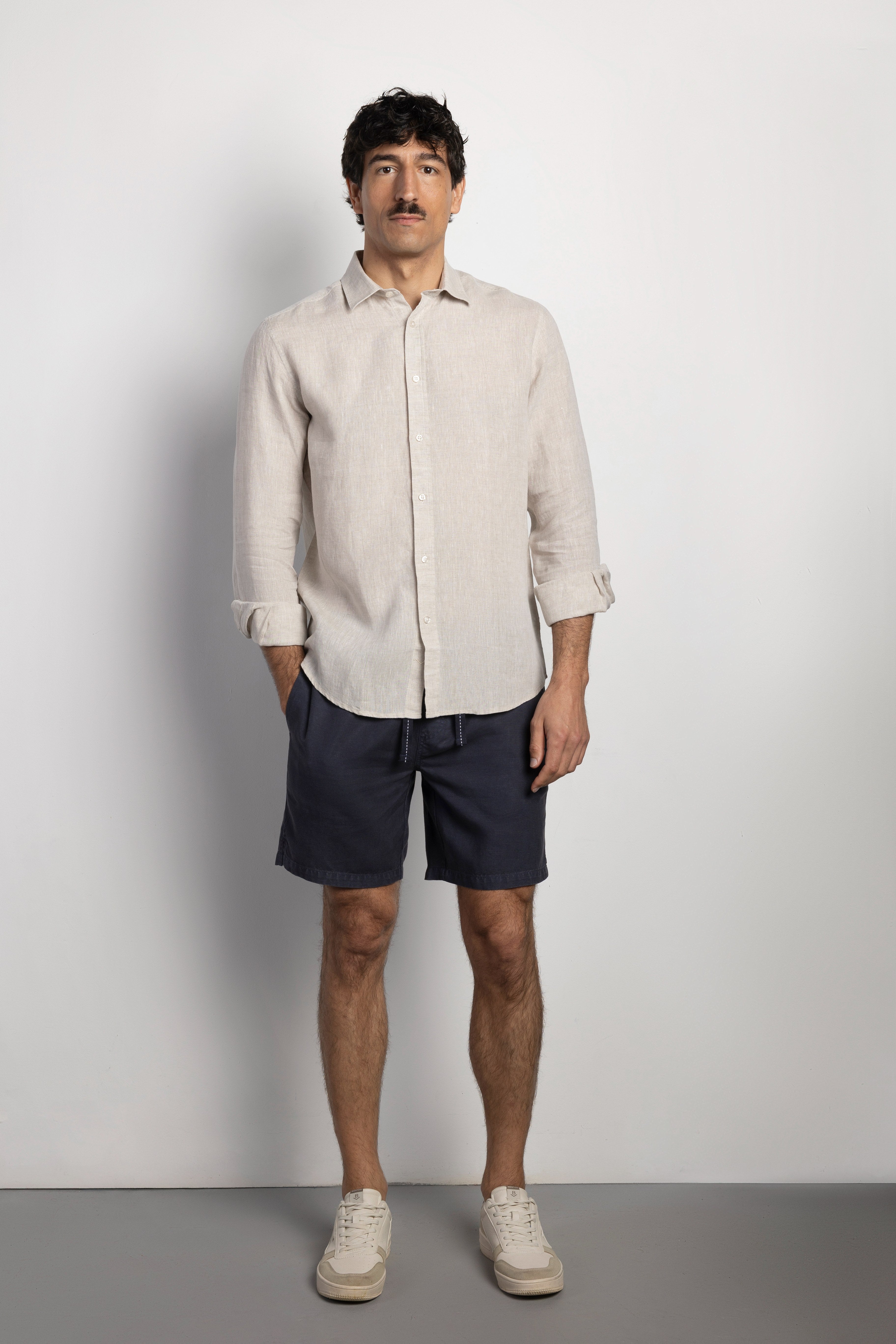 Bermuda lino jogger