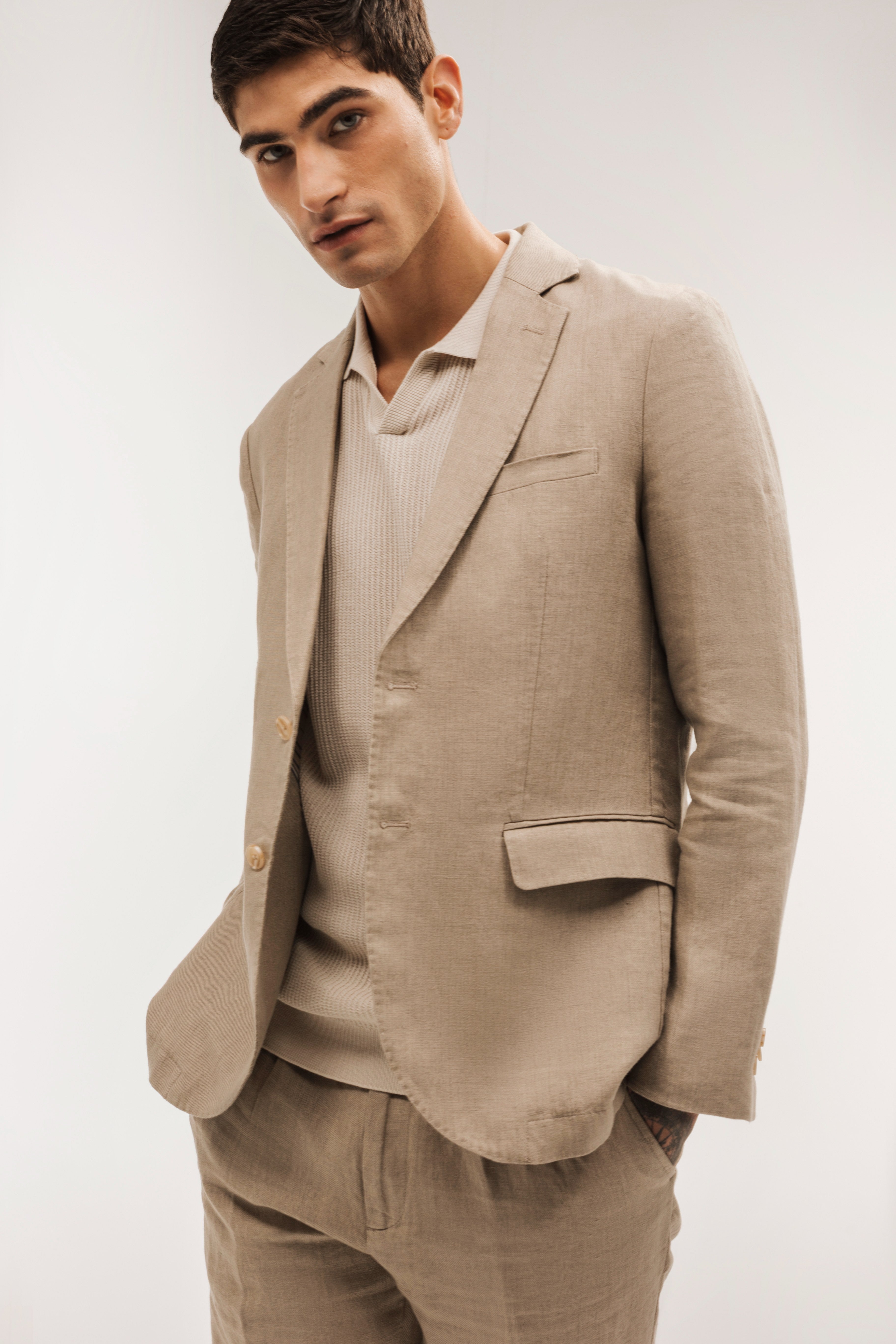 Linen suit jacket