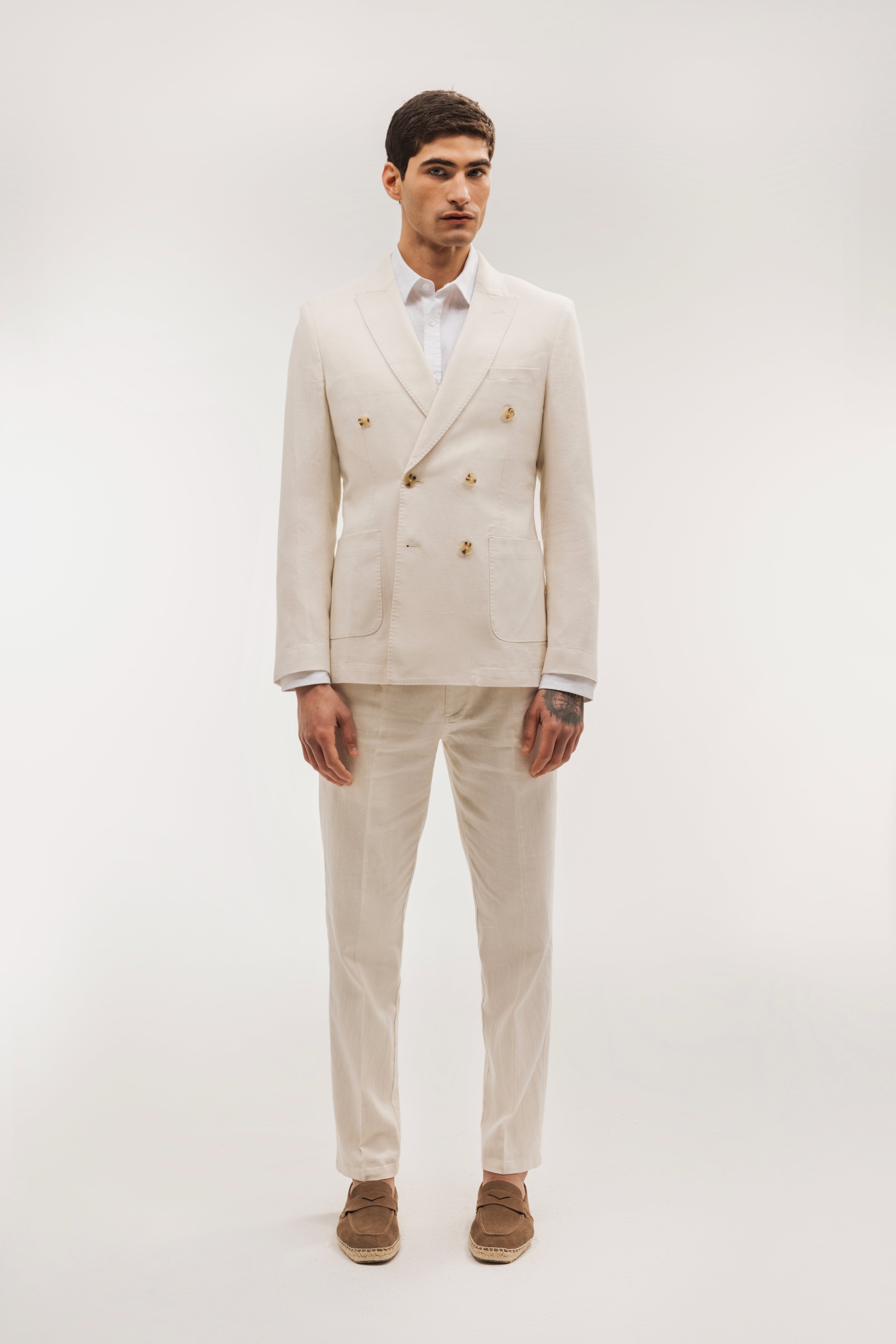 American cross-stitched linen