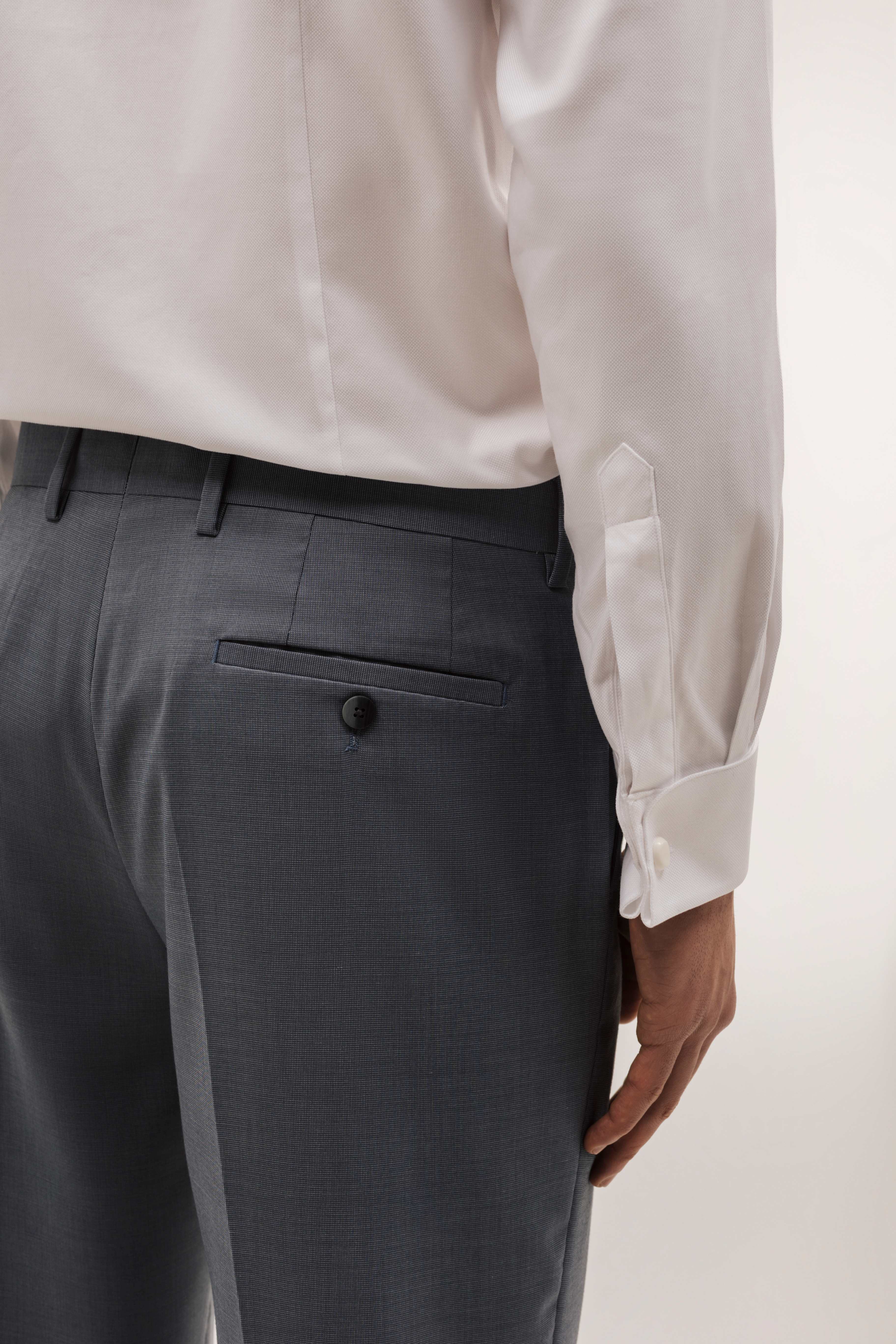 Plain, faux-tailor pants