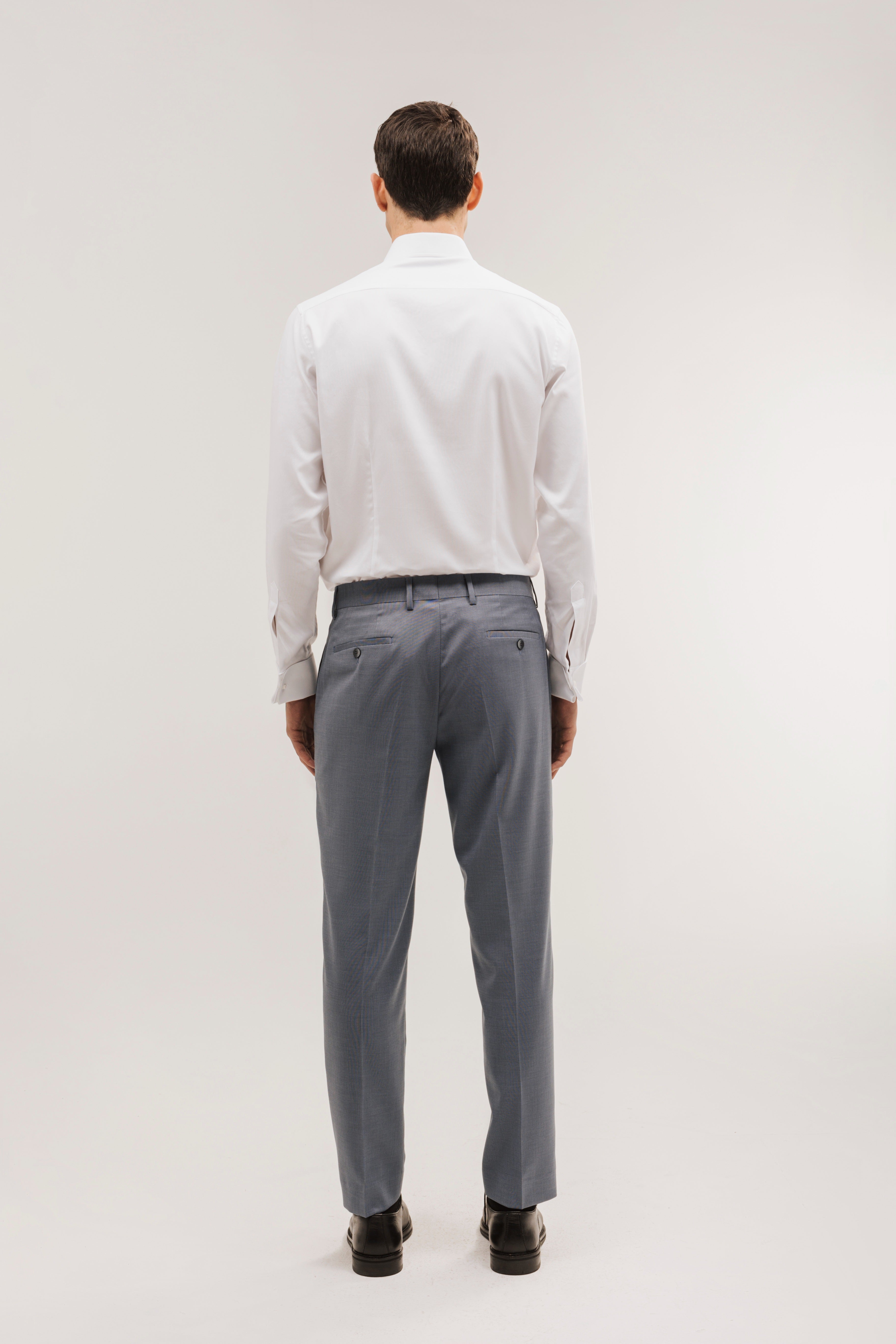 Plain, faux-tailor pants