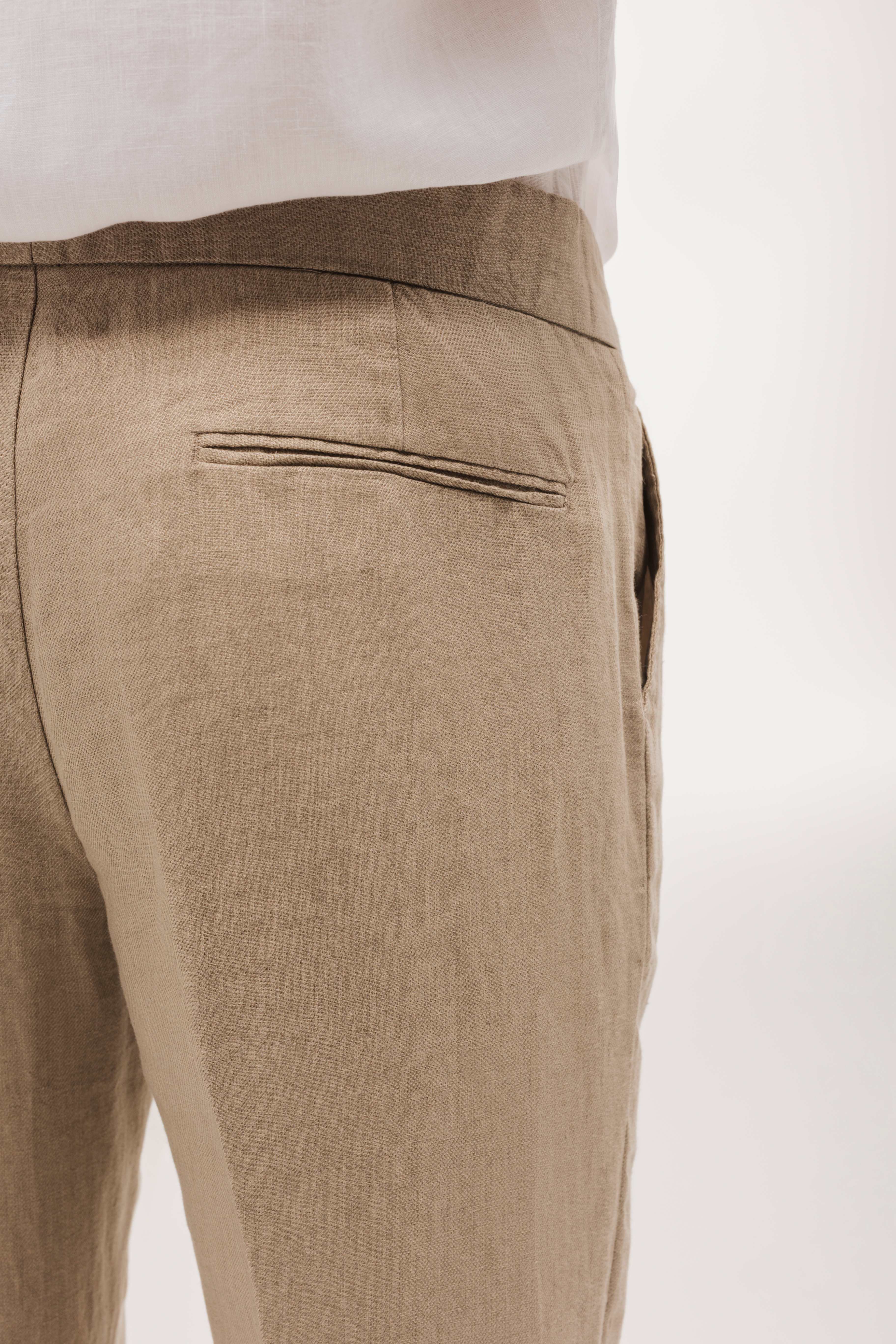 Linen suit pants