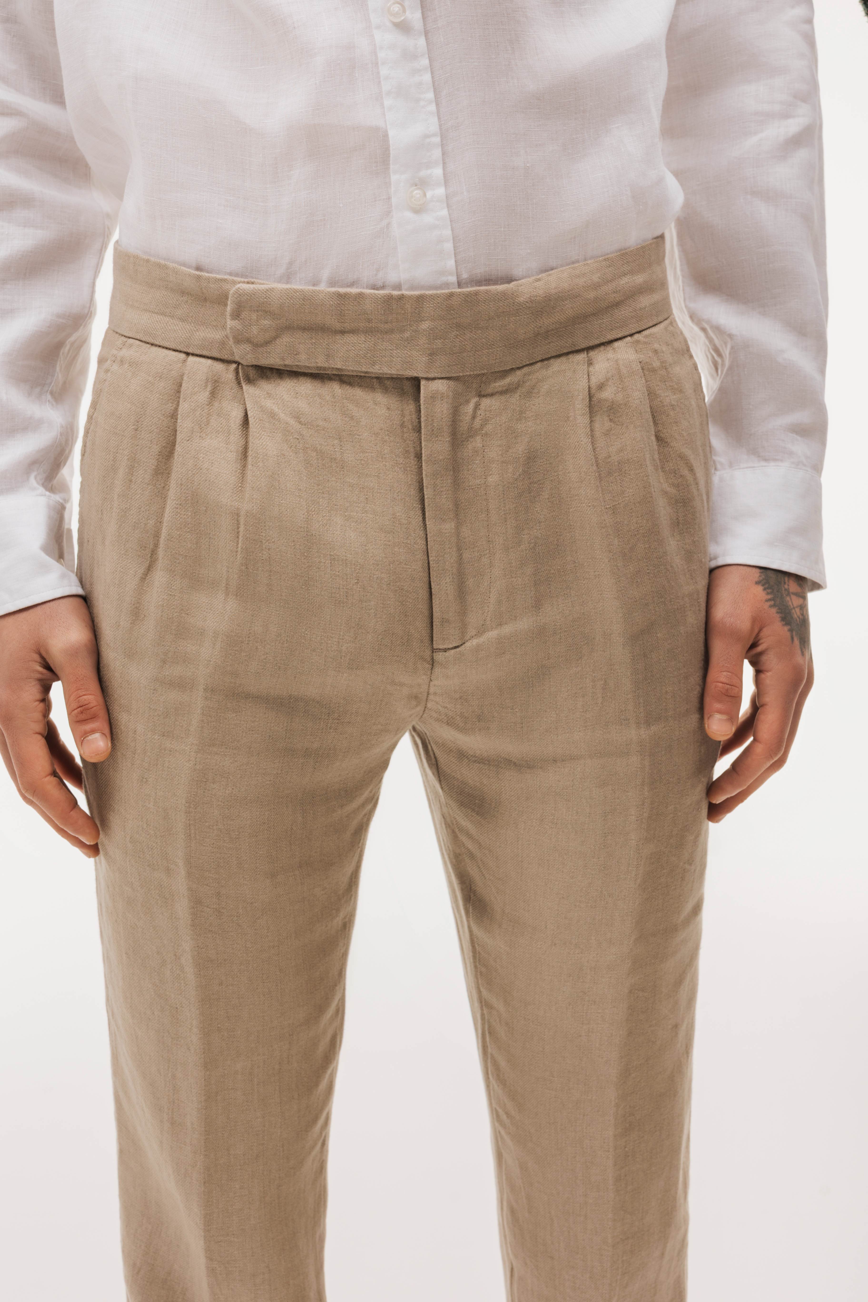 Linen suit pants