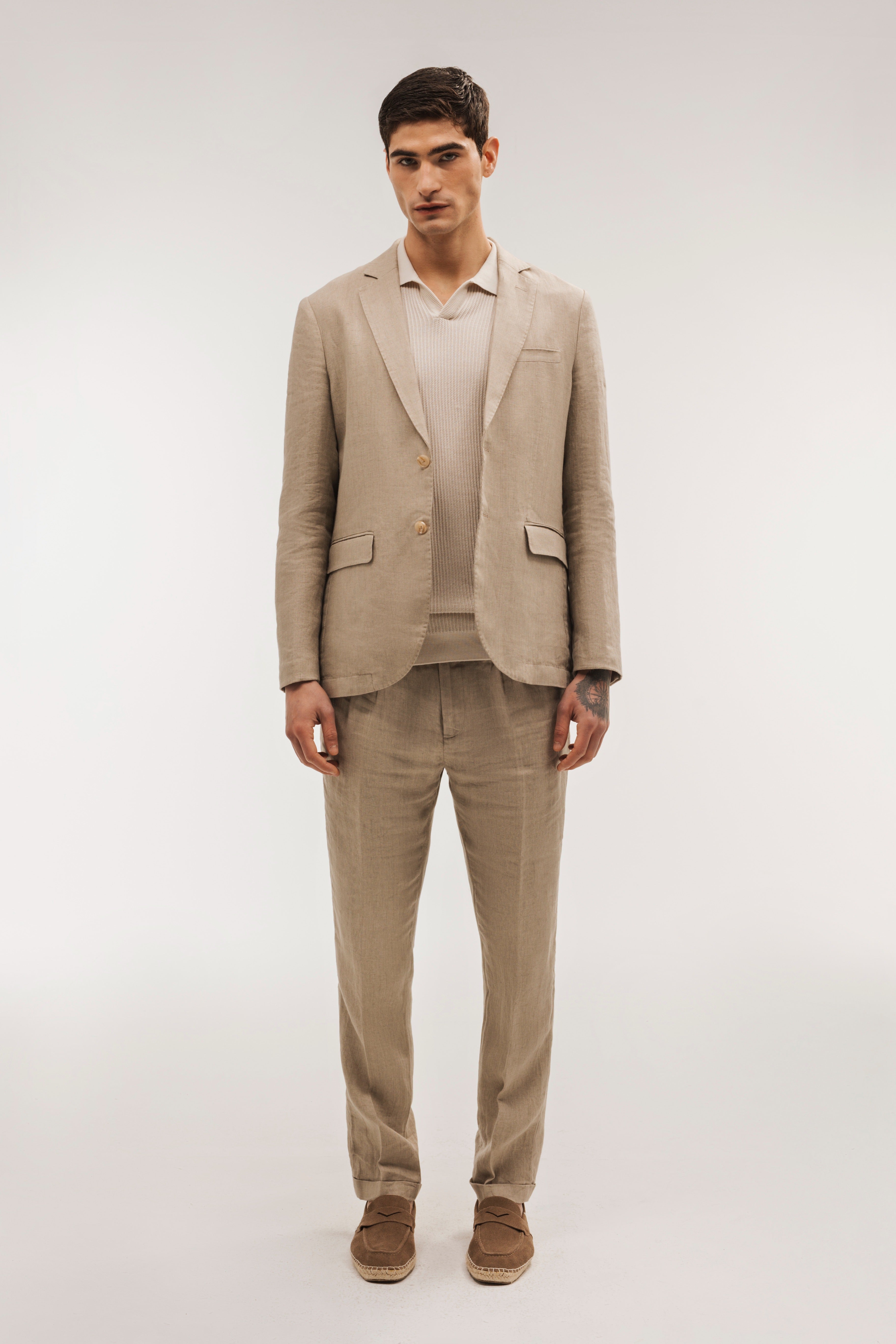 Linen suit pants