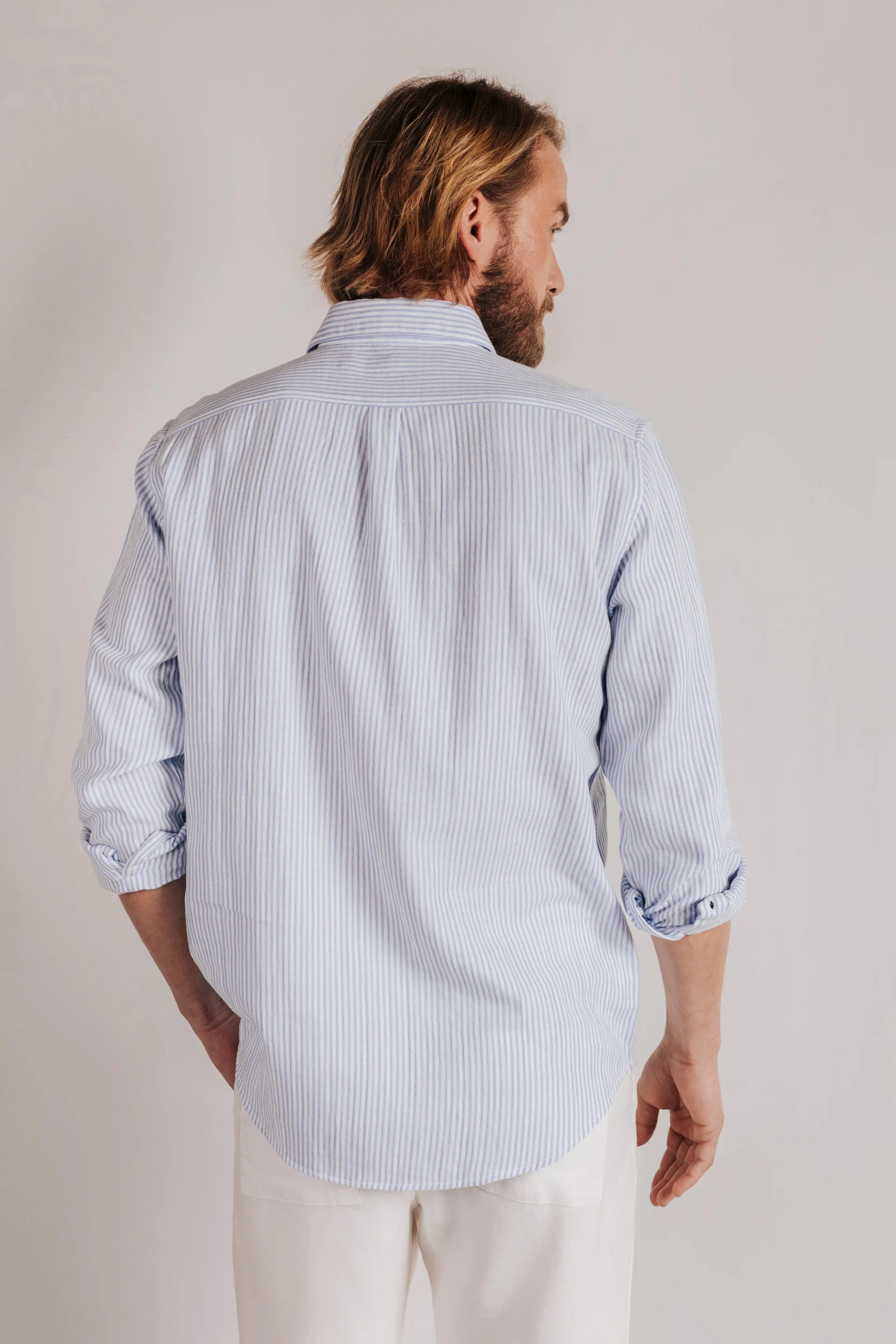 Bambula striped shirt