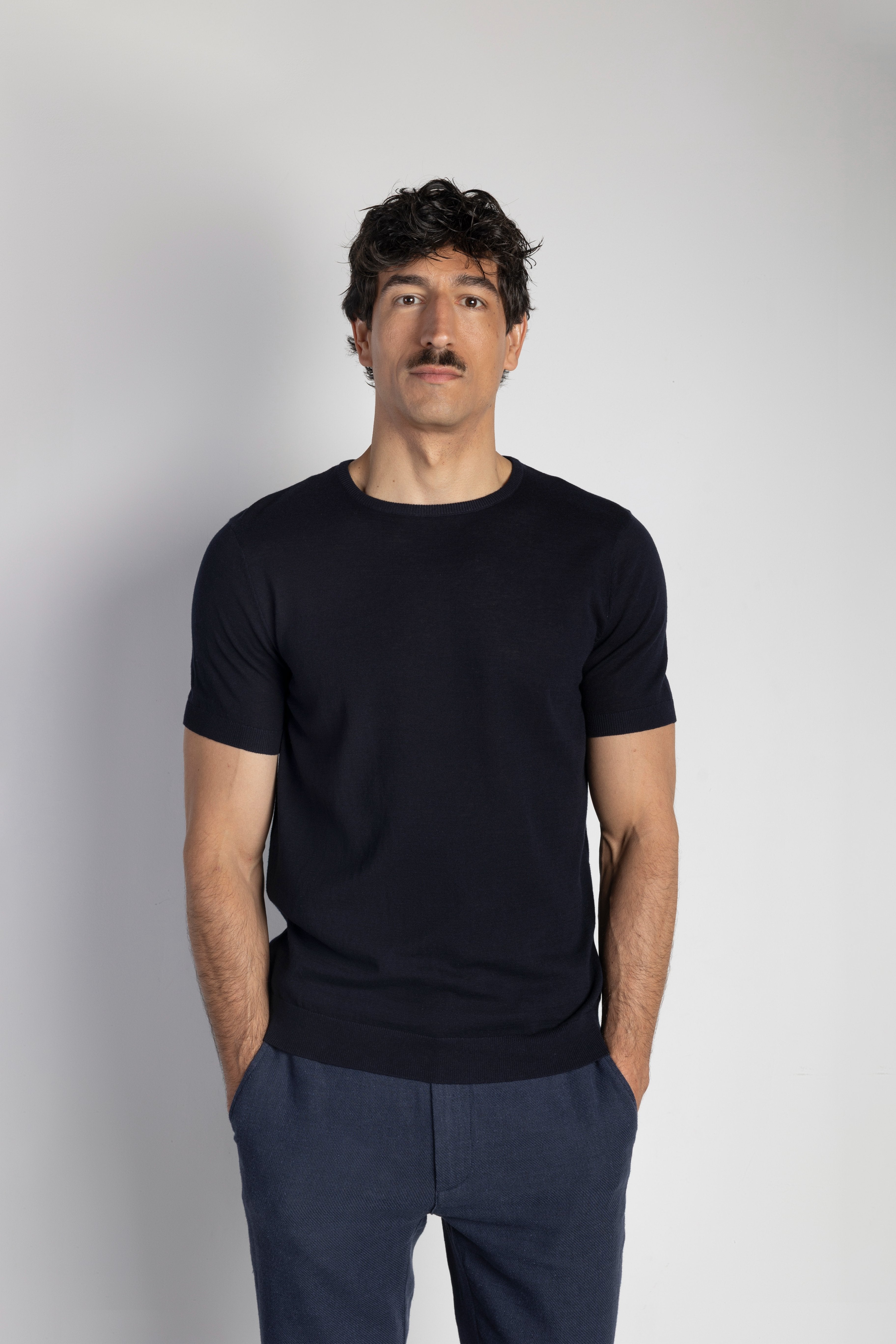Camiseta manga corta tricot