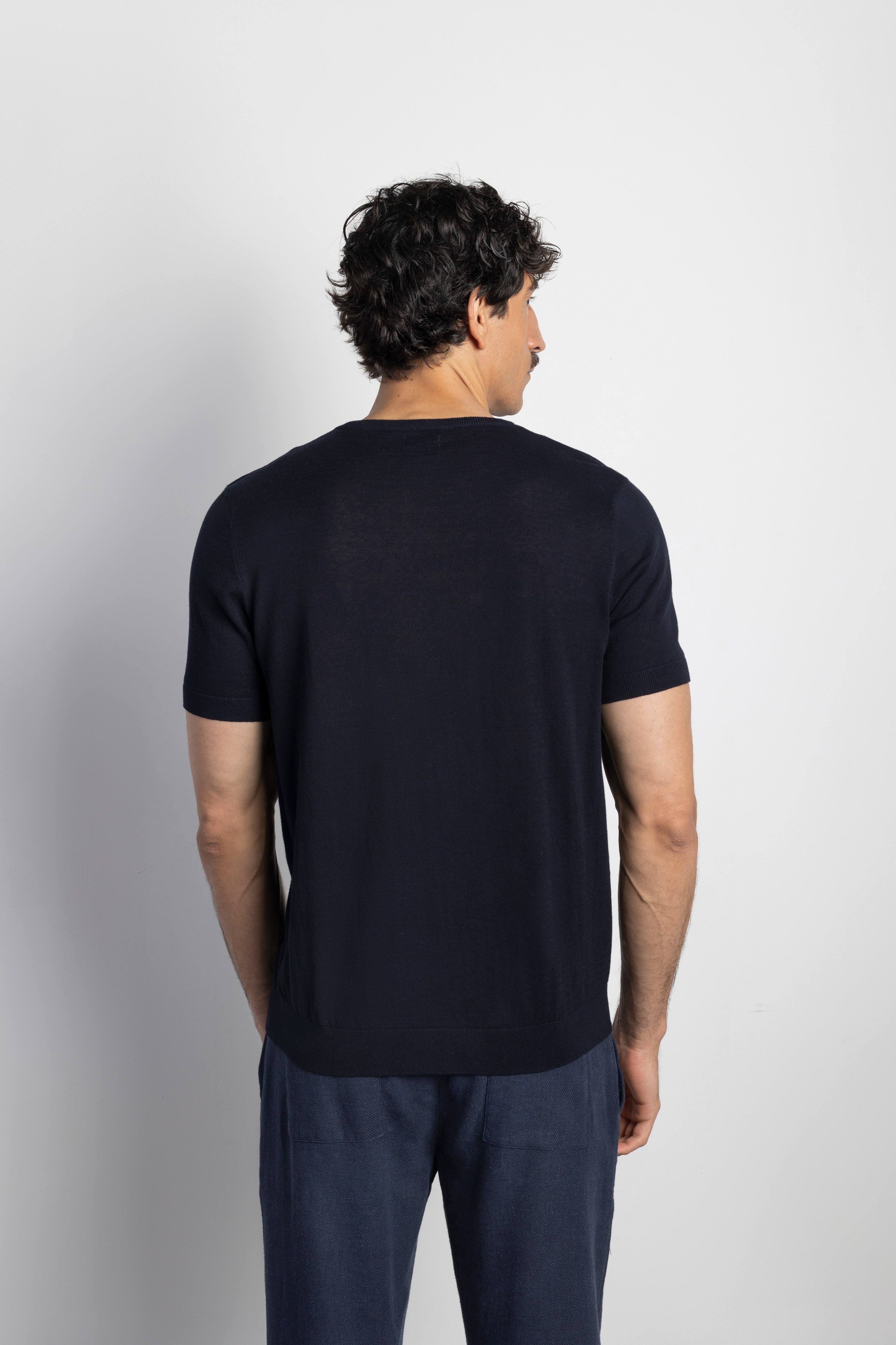 Camiseta manga corta tricot