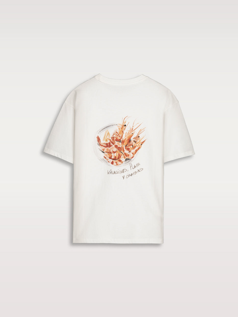 Camiseta gráfica gambas