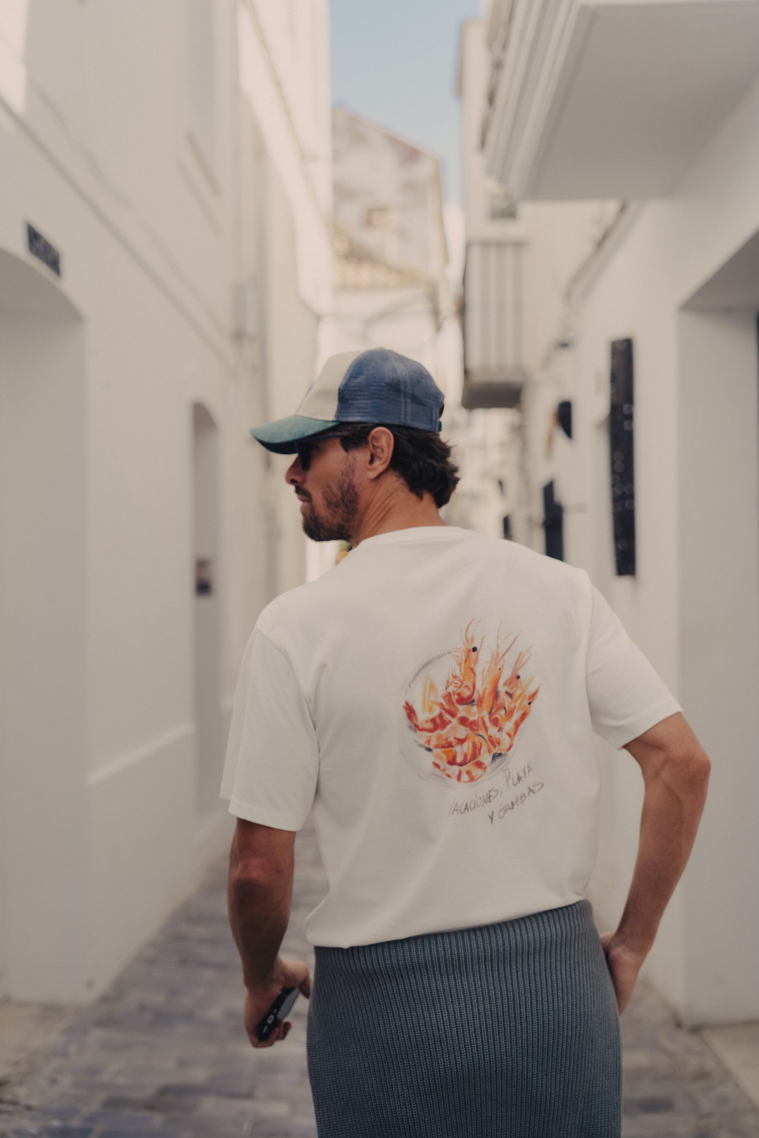 Camiseta gráfica gambas