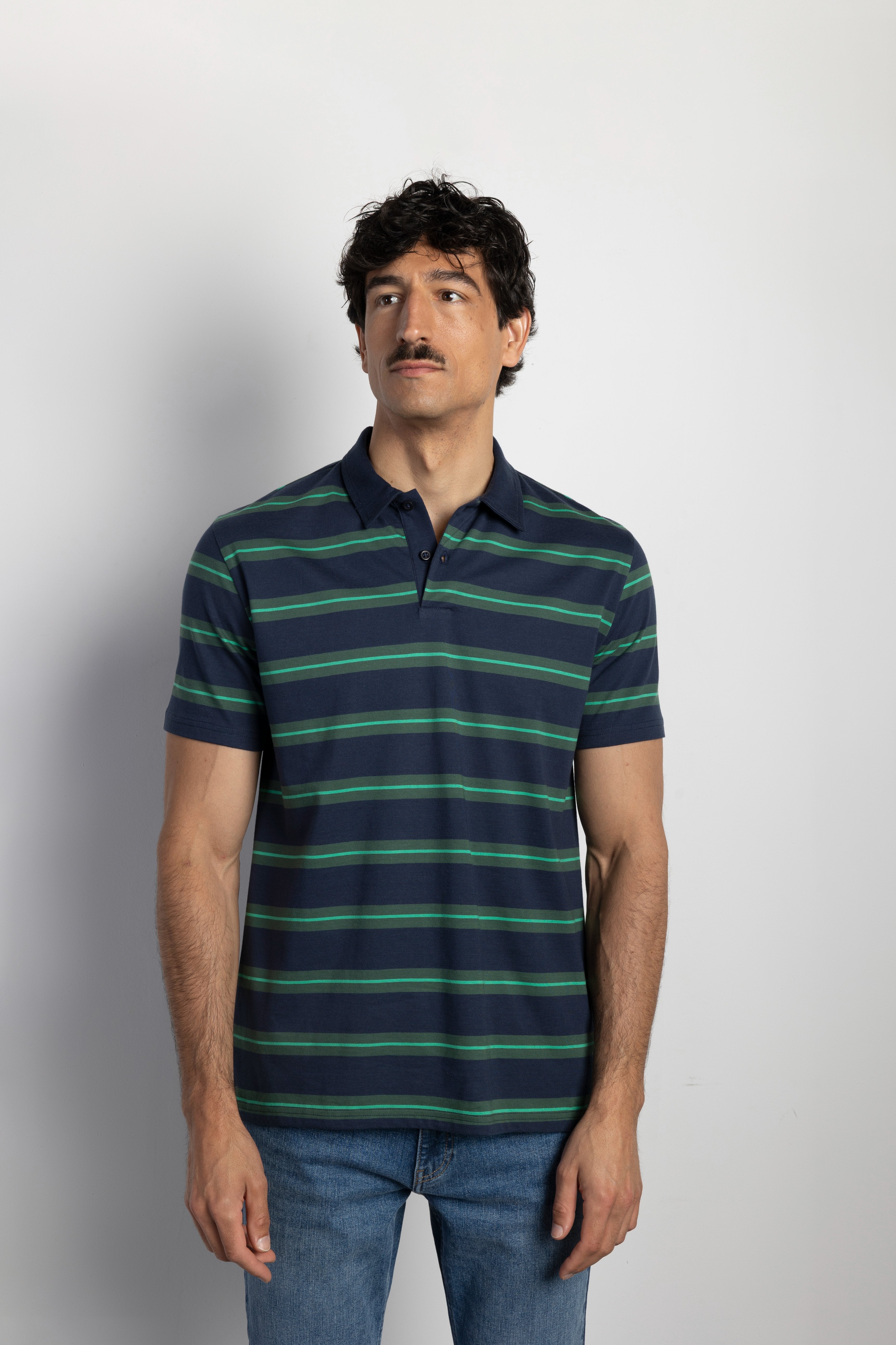 Polo manga corta rayas