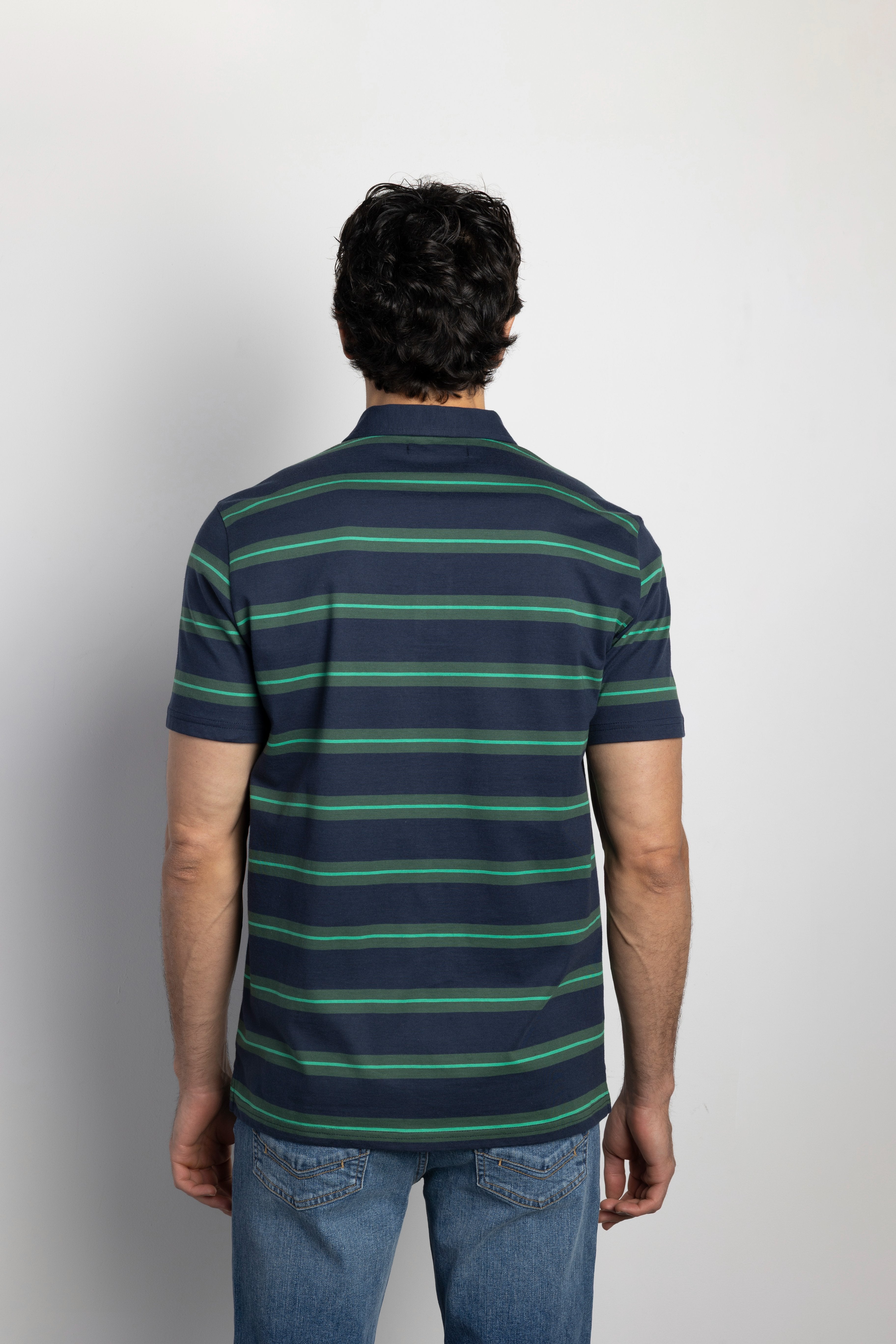 Polo manga corta rayas