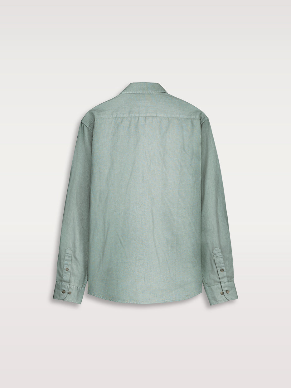 Camisa regular fit lino