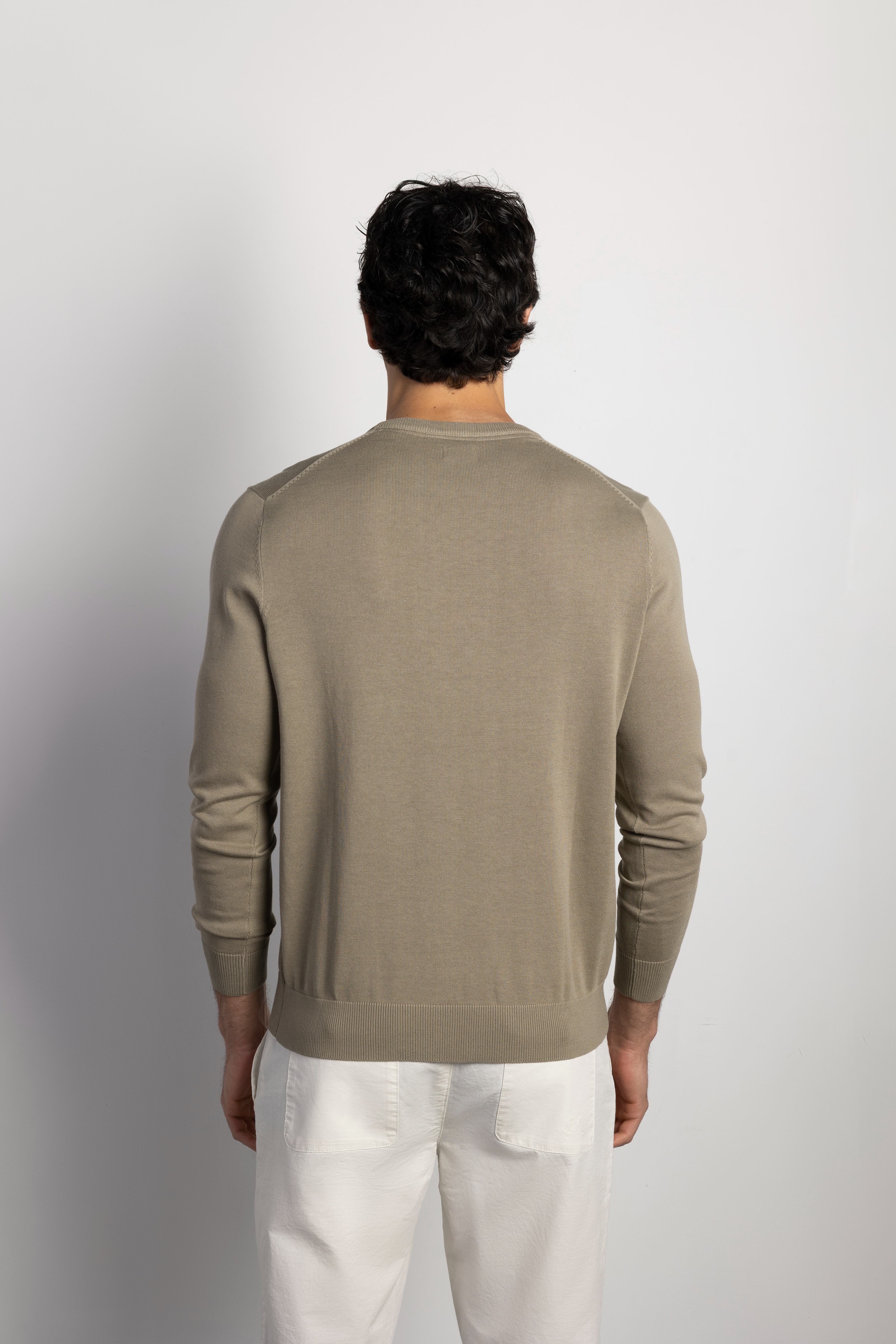 Jersey algodón cuello caja
