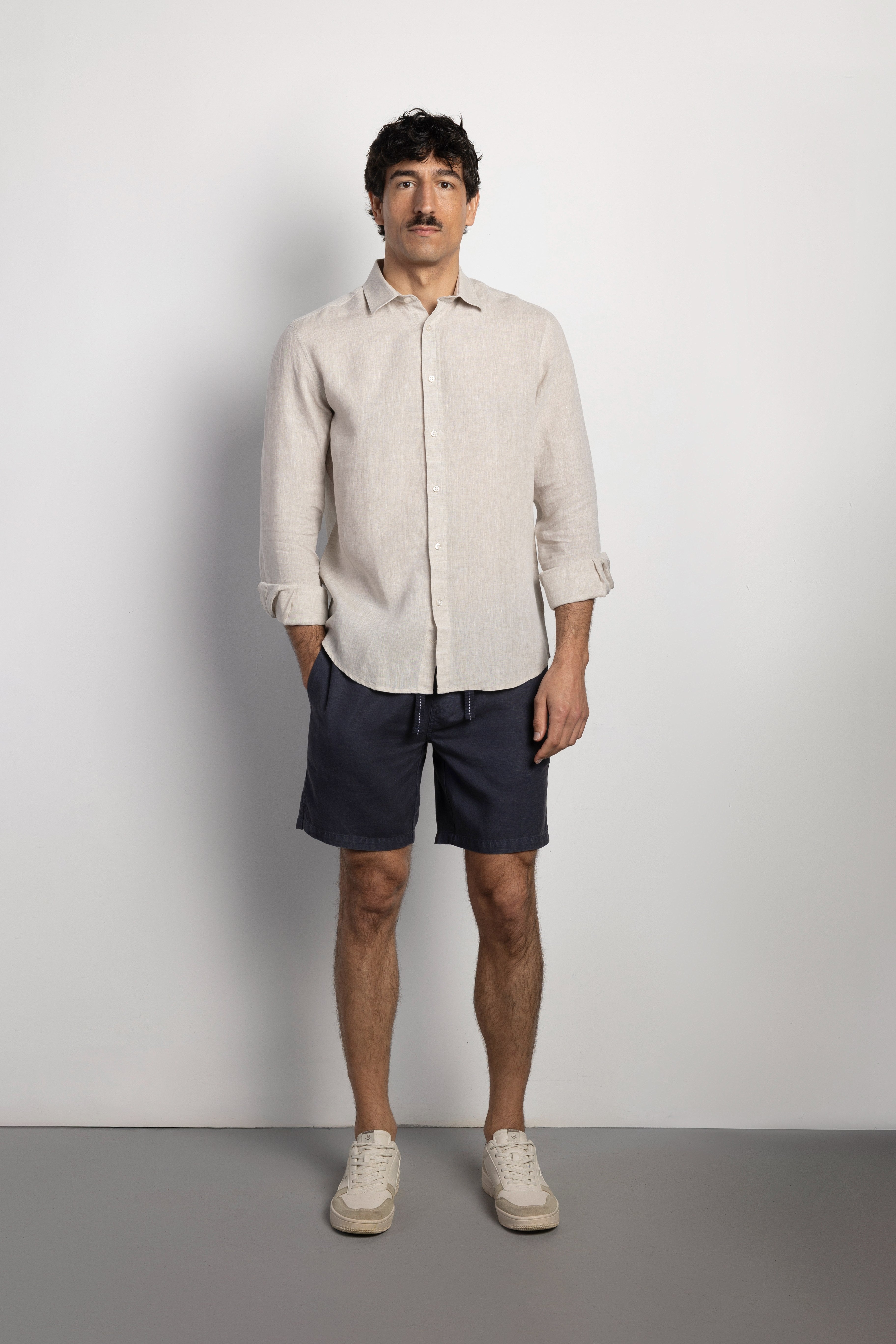 Bermuda lino jogger