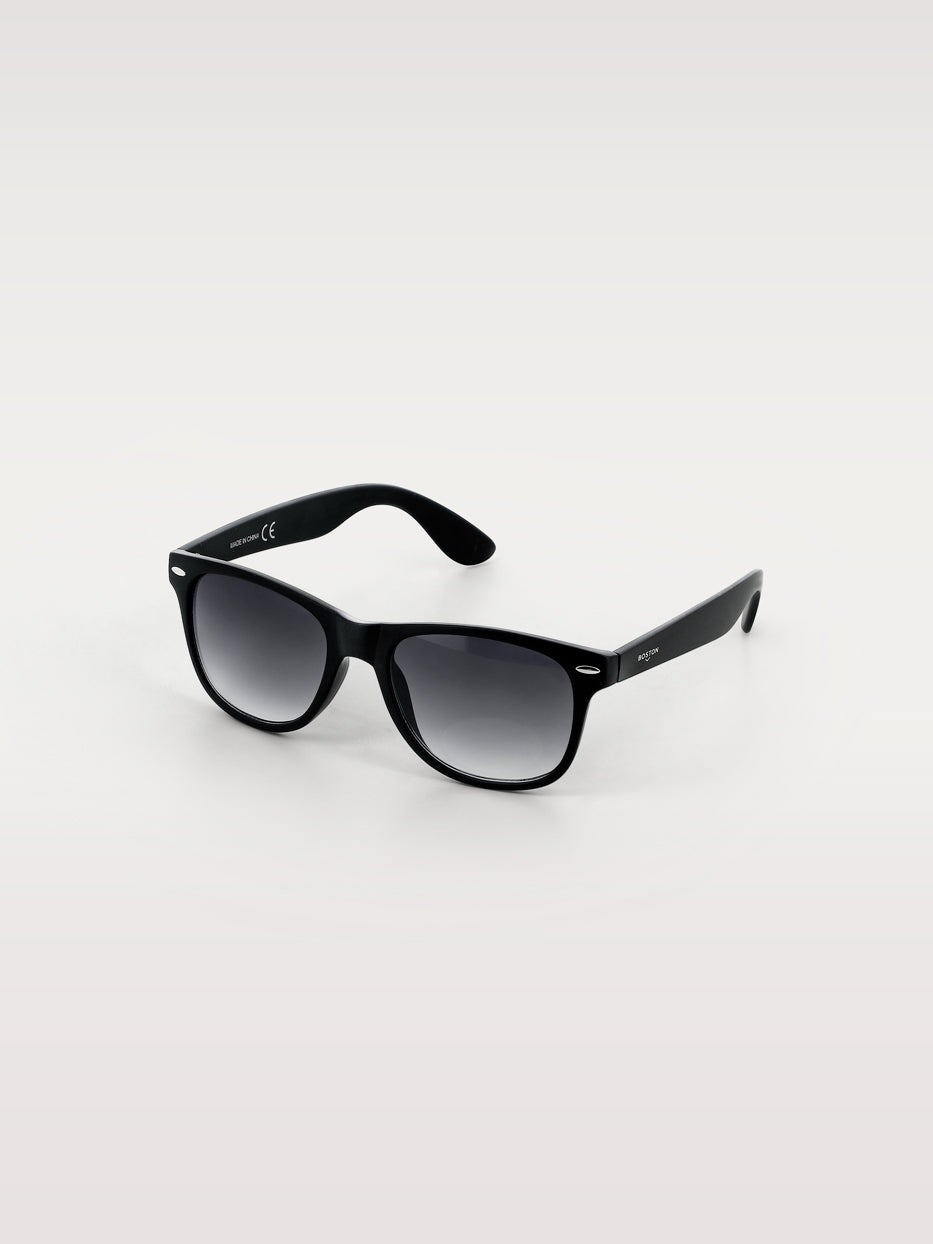 Matte black glasses